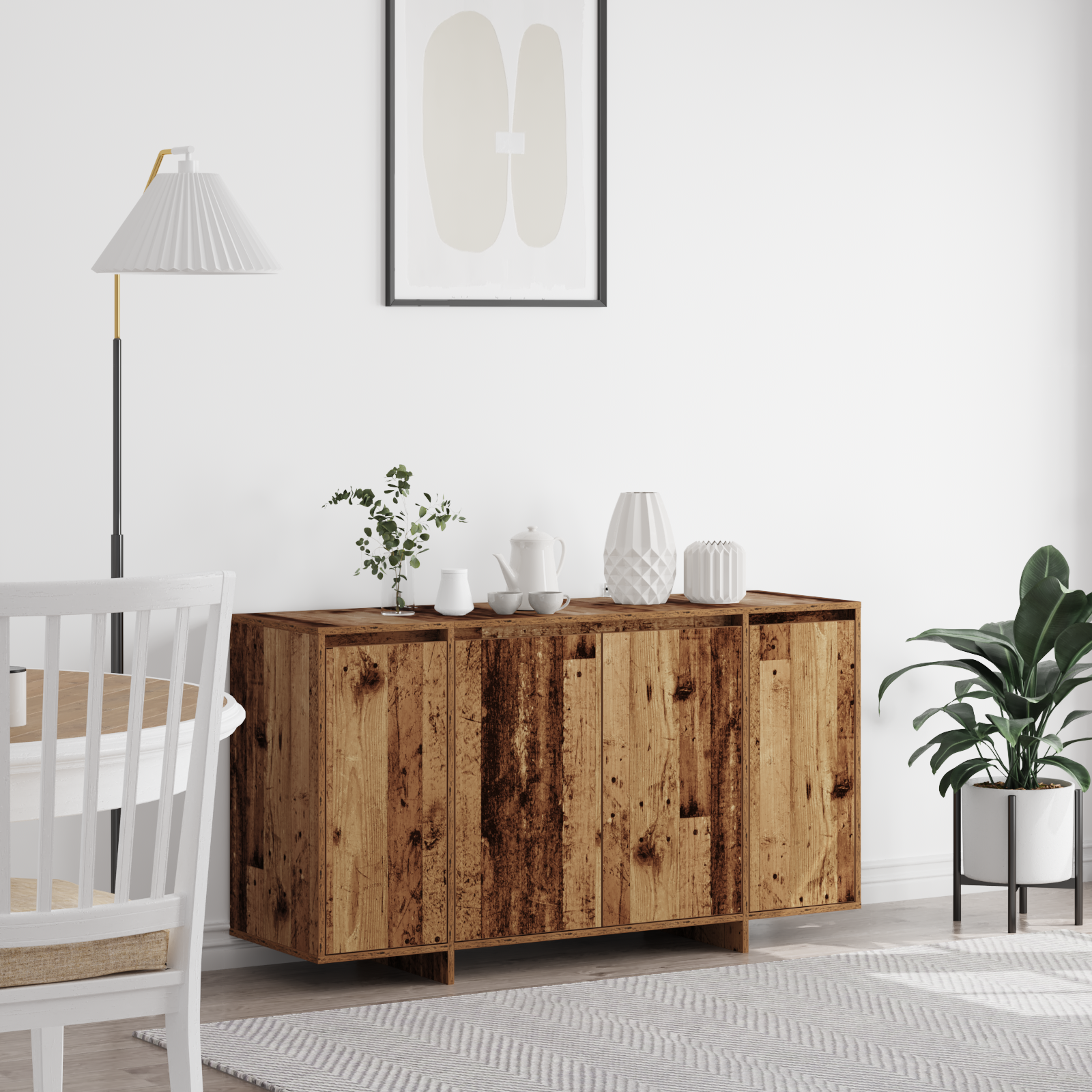 Buffet en Bois Ancien Bois ancien Bois massif récupéré