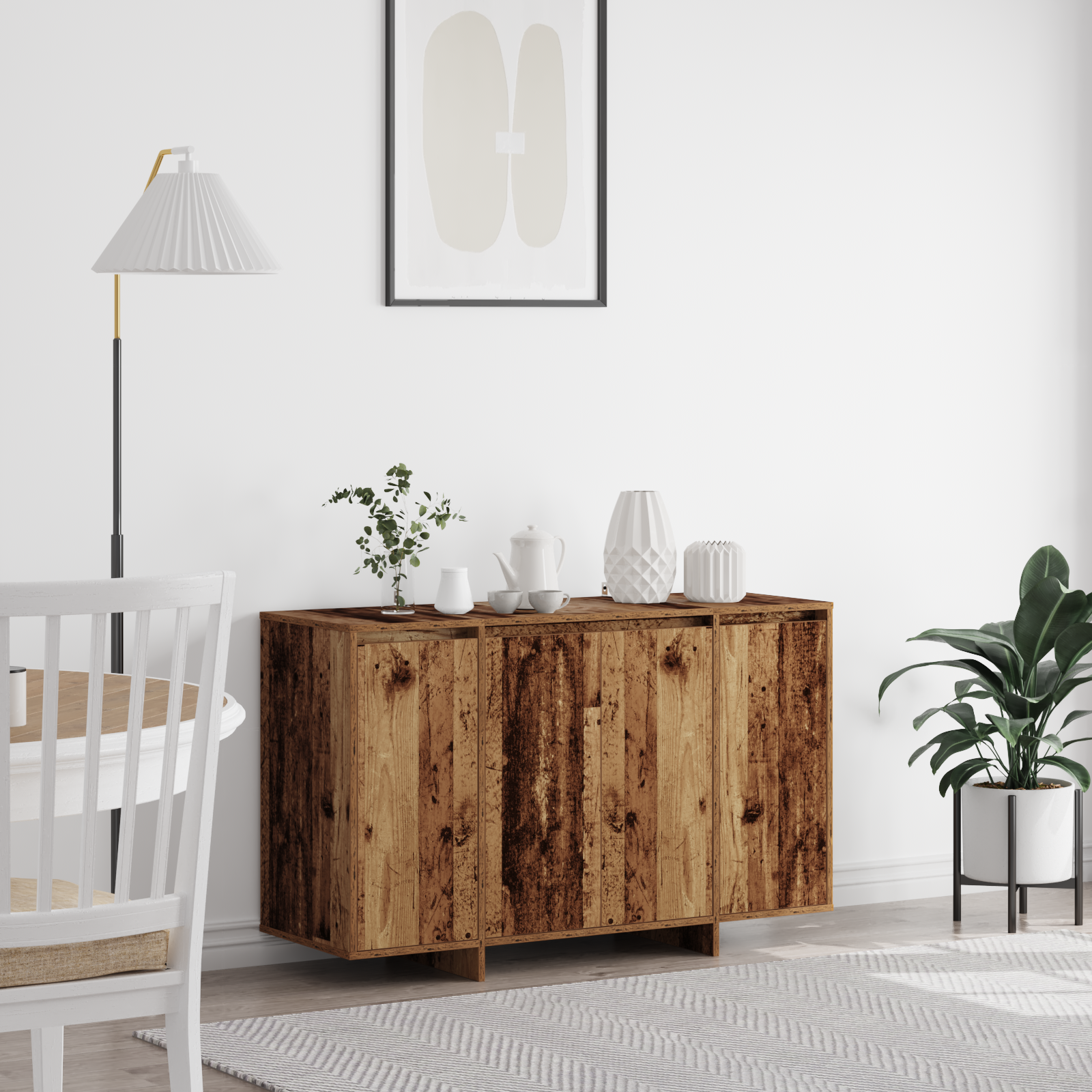 Buffet marron Bois ancien Bois 120 x 41 x 75 cm Buffet