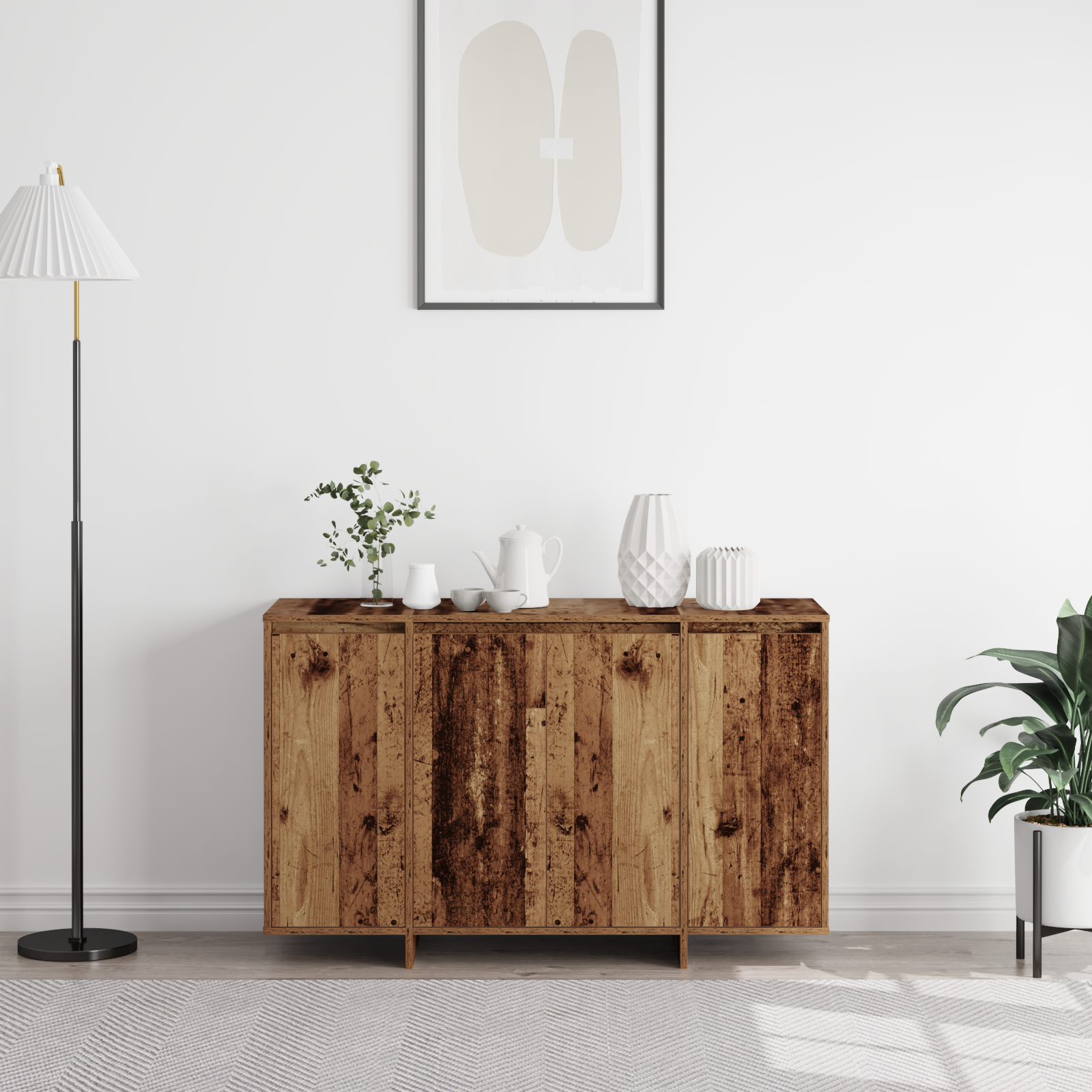 Buffet marron Bois ancien Bois 120 x 41 x 75 cm Buffet