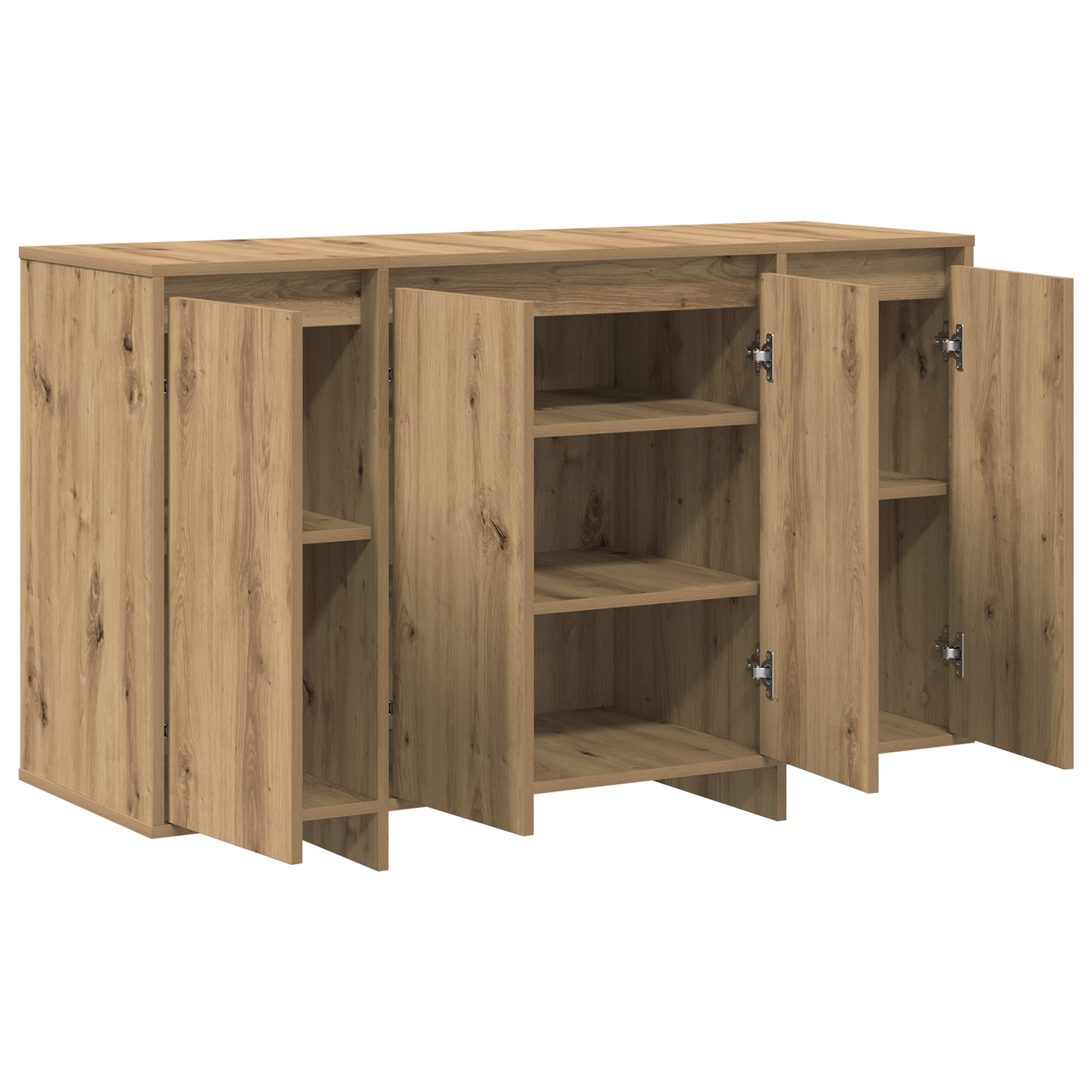 Buffet en chêne Fait main bois d'ingénierie 120 x 41 x 75 cm