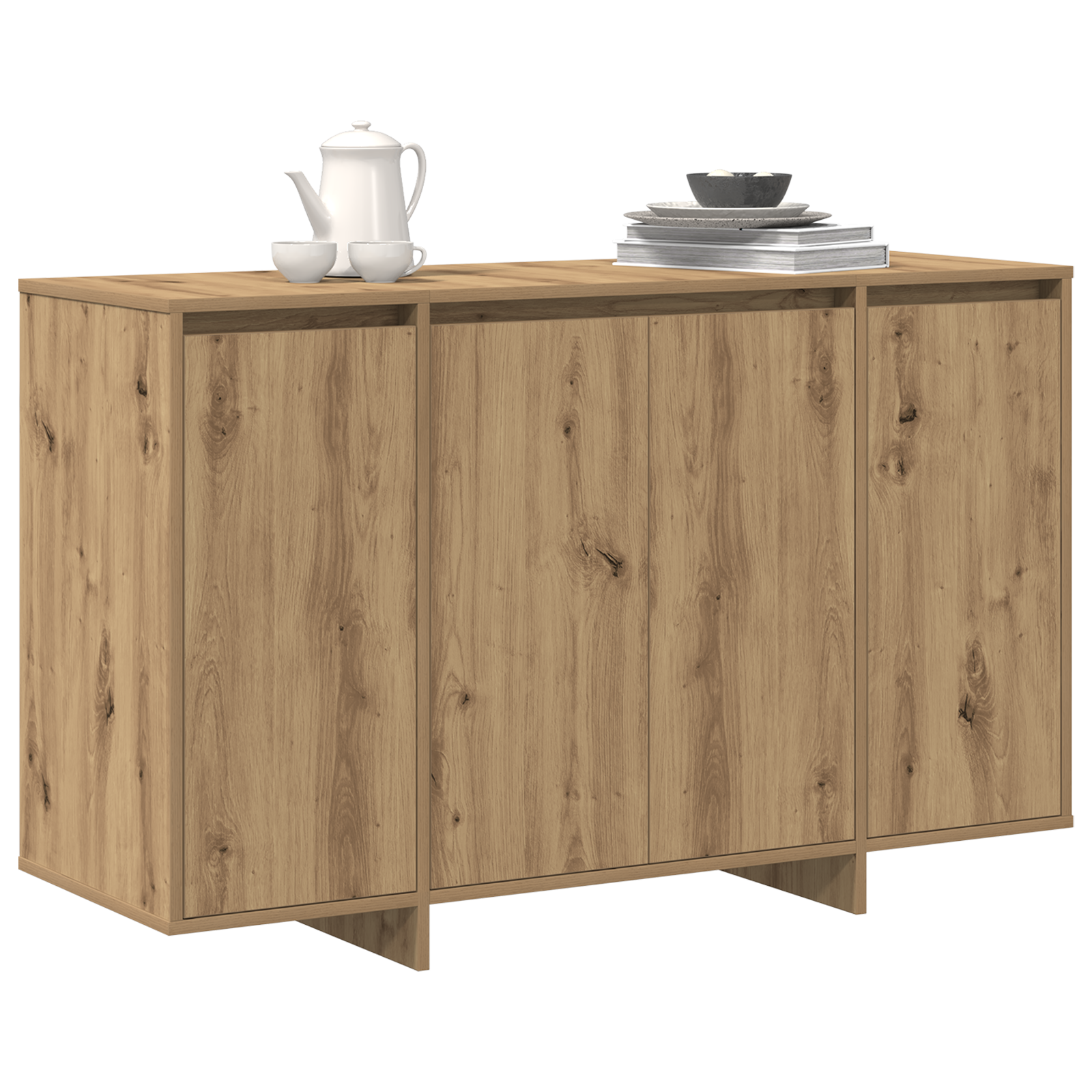 Buffet en chêne Fait main bois d'ingénierie 120 x 41 x 75 cm