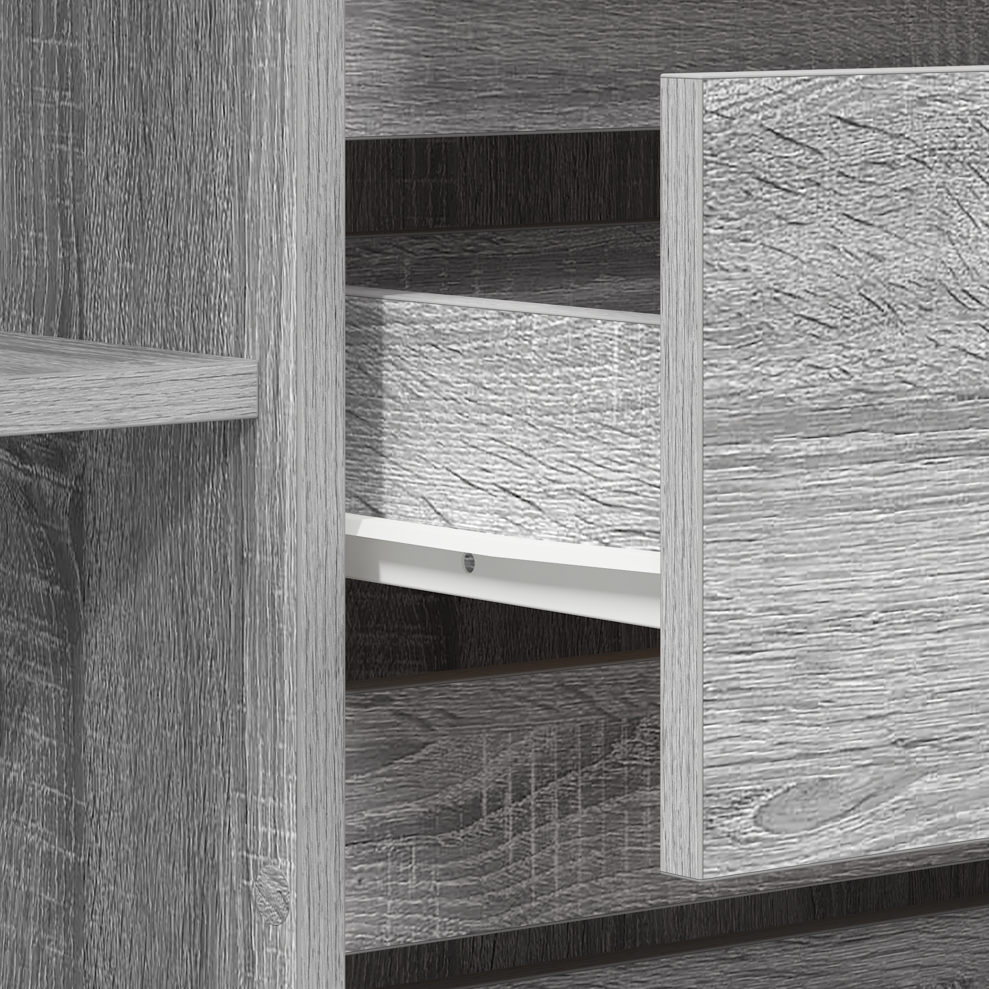 Buffet Gris Sonoma 120x41x75 cm en Bois d'ingénierie