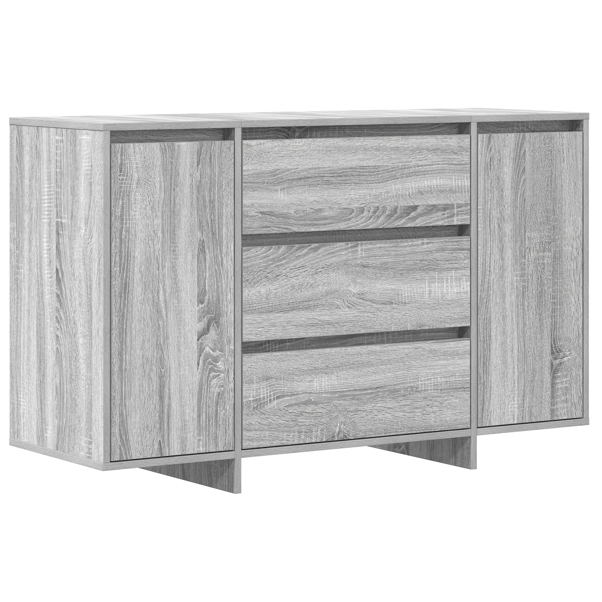 Buffet Gris Sonoma 120x41x75 cm en Bois d'ingénierie