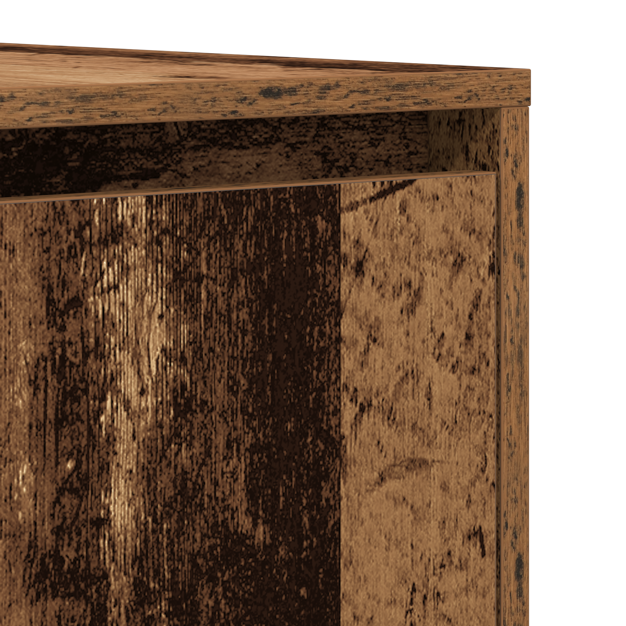 Buffet en bois vieilli 120x41x75 cm en bois d'ingénierie