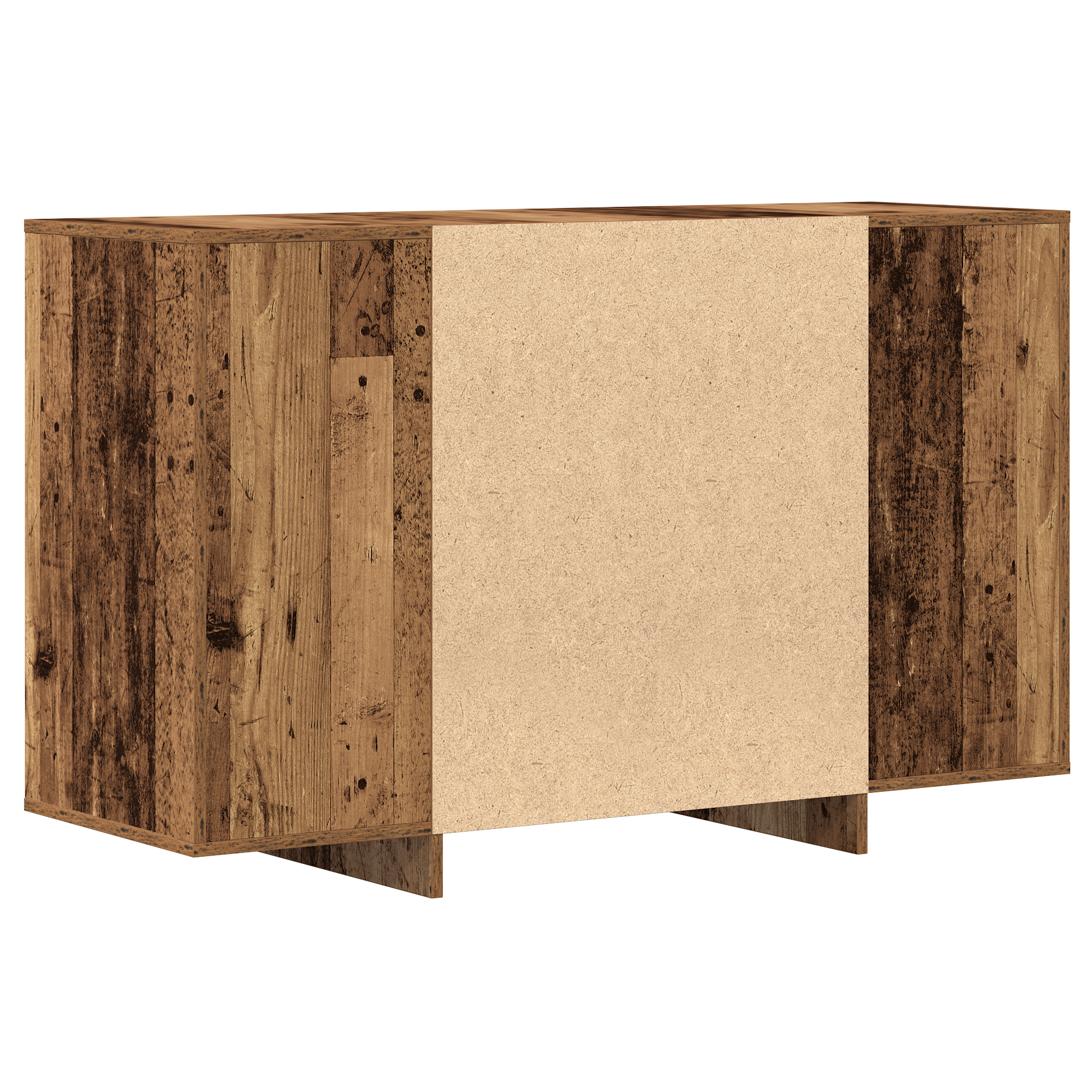 Buffet en bois vieilli 120x41x75 cm en bois d'ingénierie
