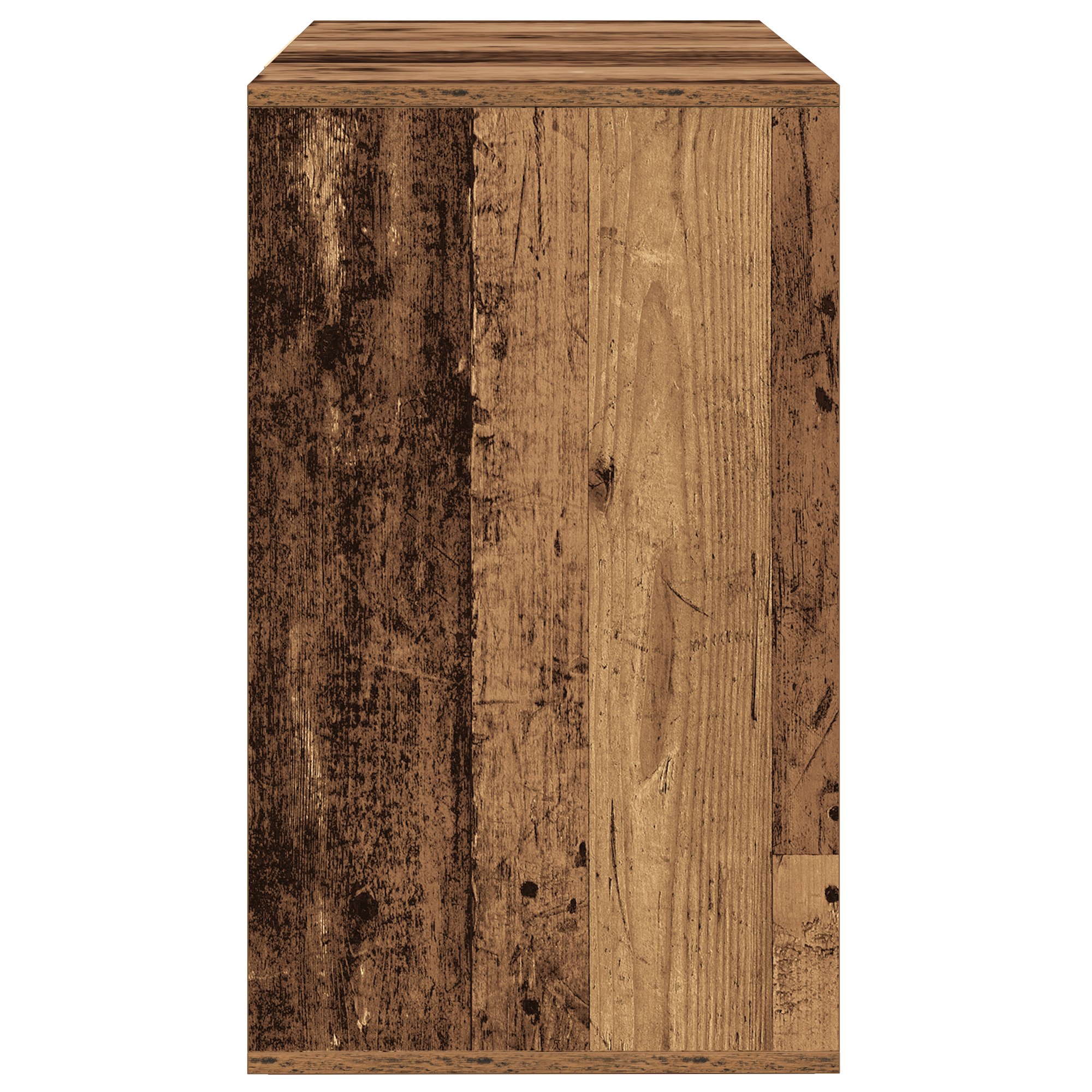 Buffet en bois vieilli 120x41x75 cm en bois d'ingénierie