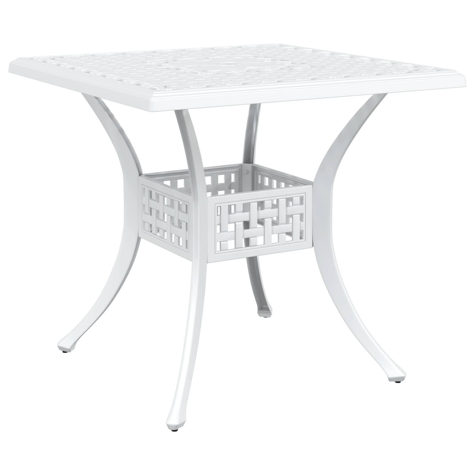 Ensemble Bistro de Jardin 3 Pièces vidaXL en Aluminium Blanc Chaises de jardin vidaXL