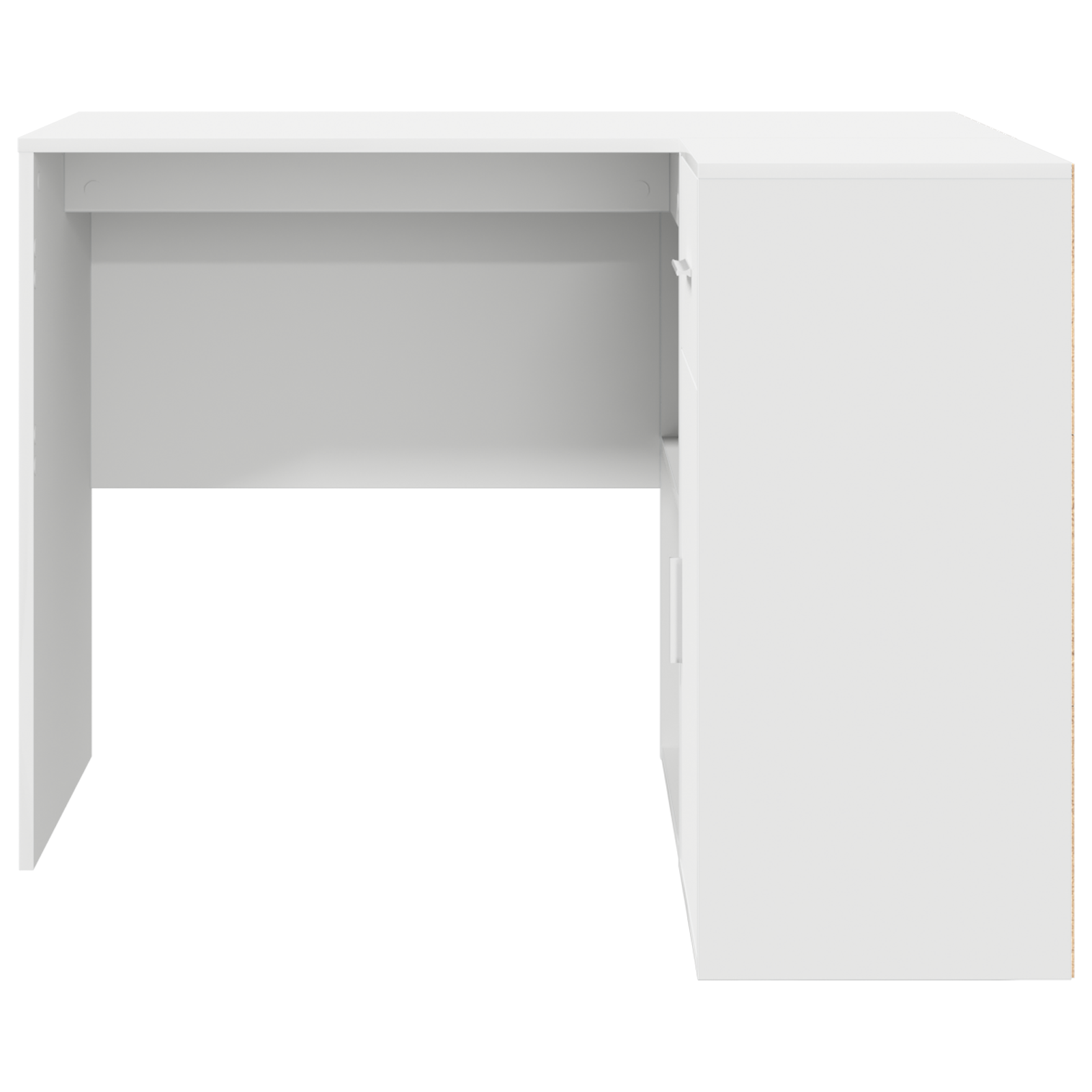 Bureau d'angle avec tiroir Blanc 102 x 88 x 75 cm - XIOS