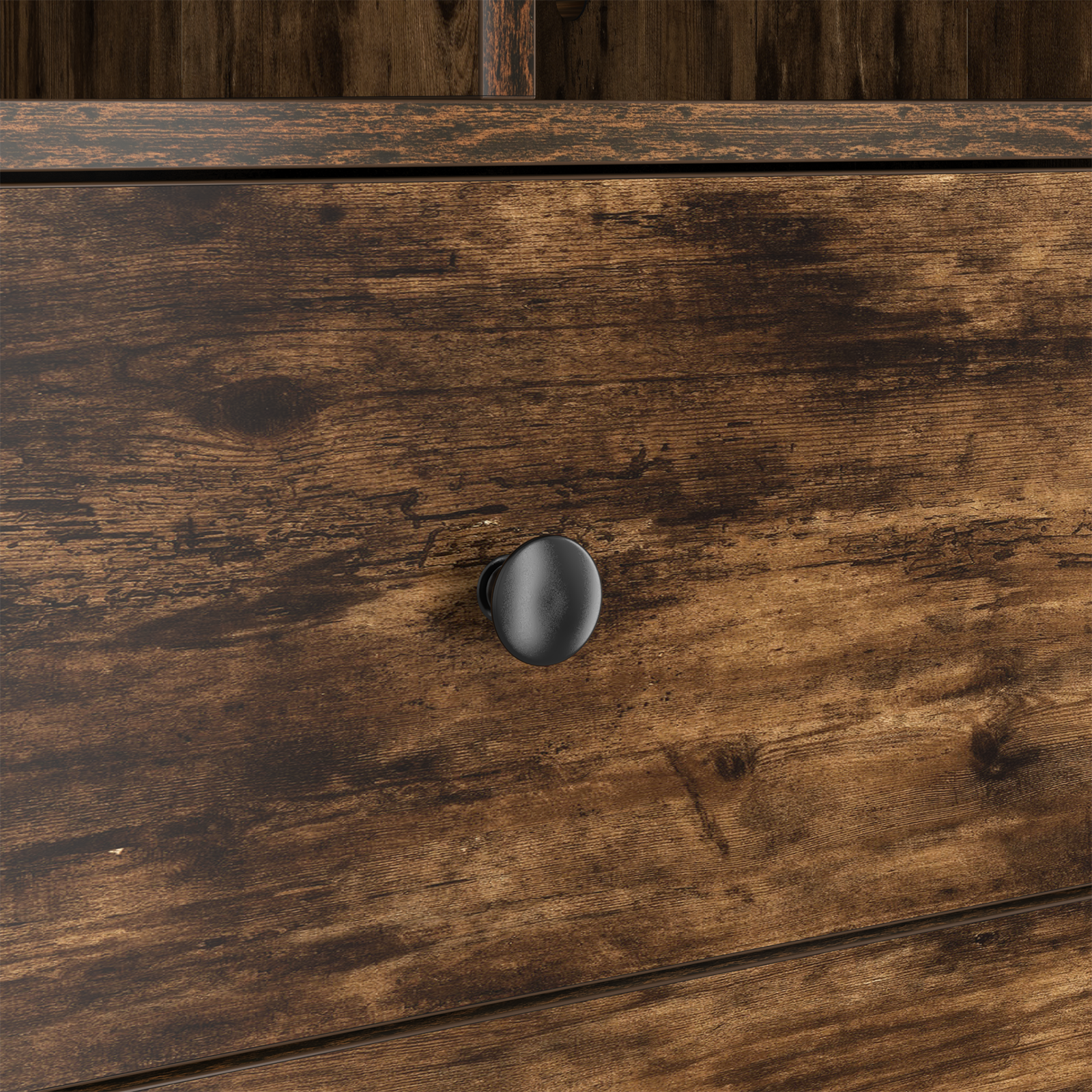 Bureau avec rangement Chêne fumé Bois d'ingénierie