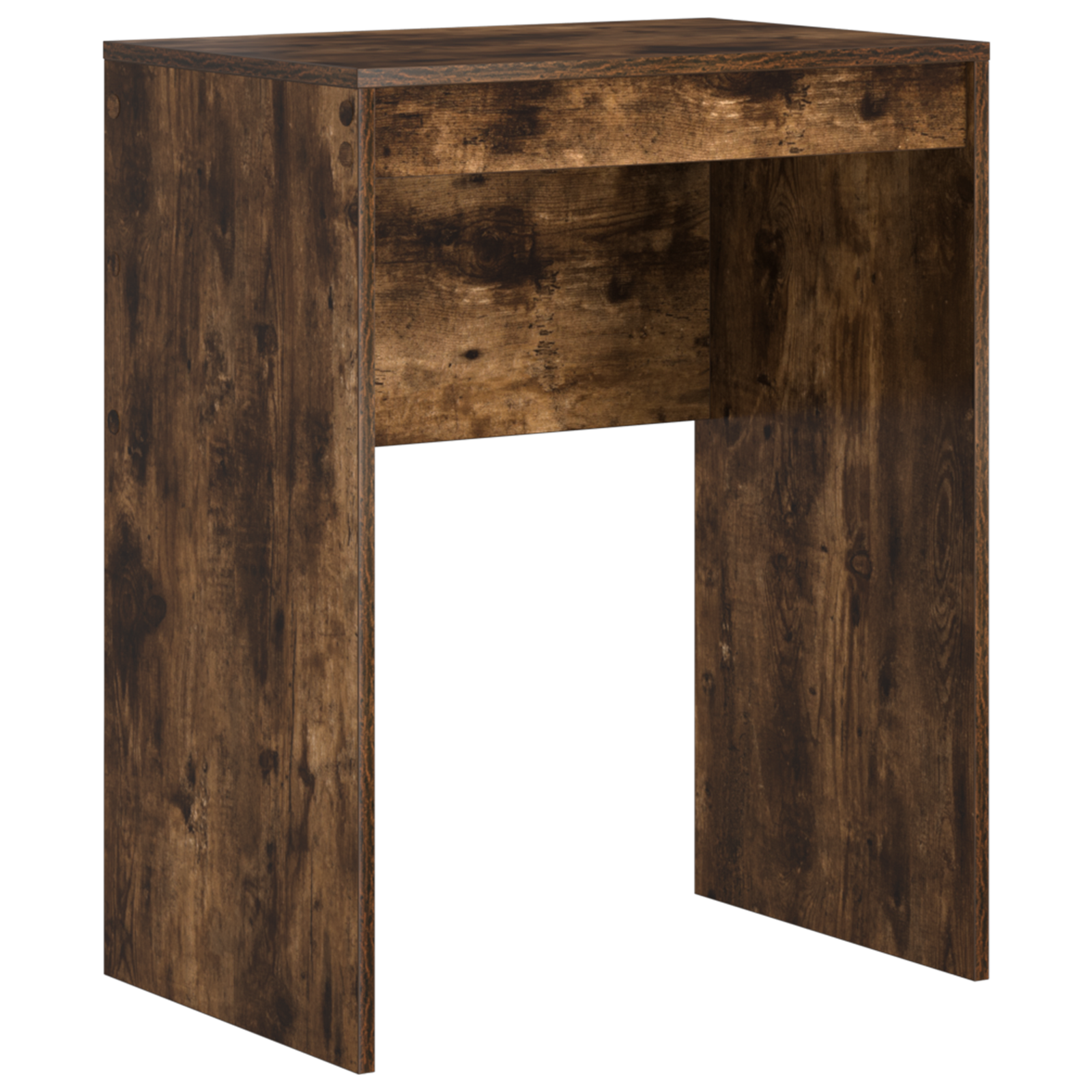 Bureau avec rangement Chêne fumé Bois d'ingénierie