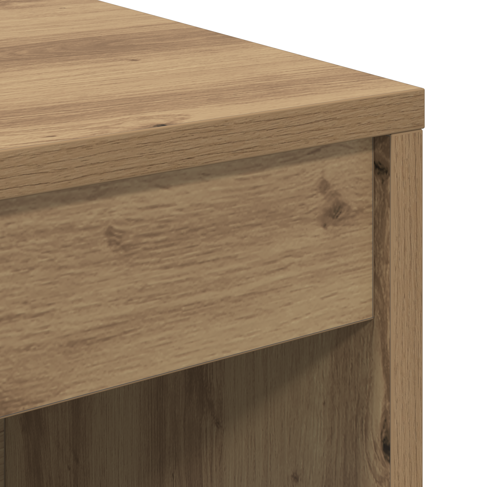 Bureau avec tiroir avec étagère 2 pcs Chêne artisanal - XIOS