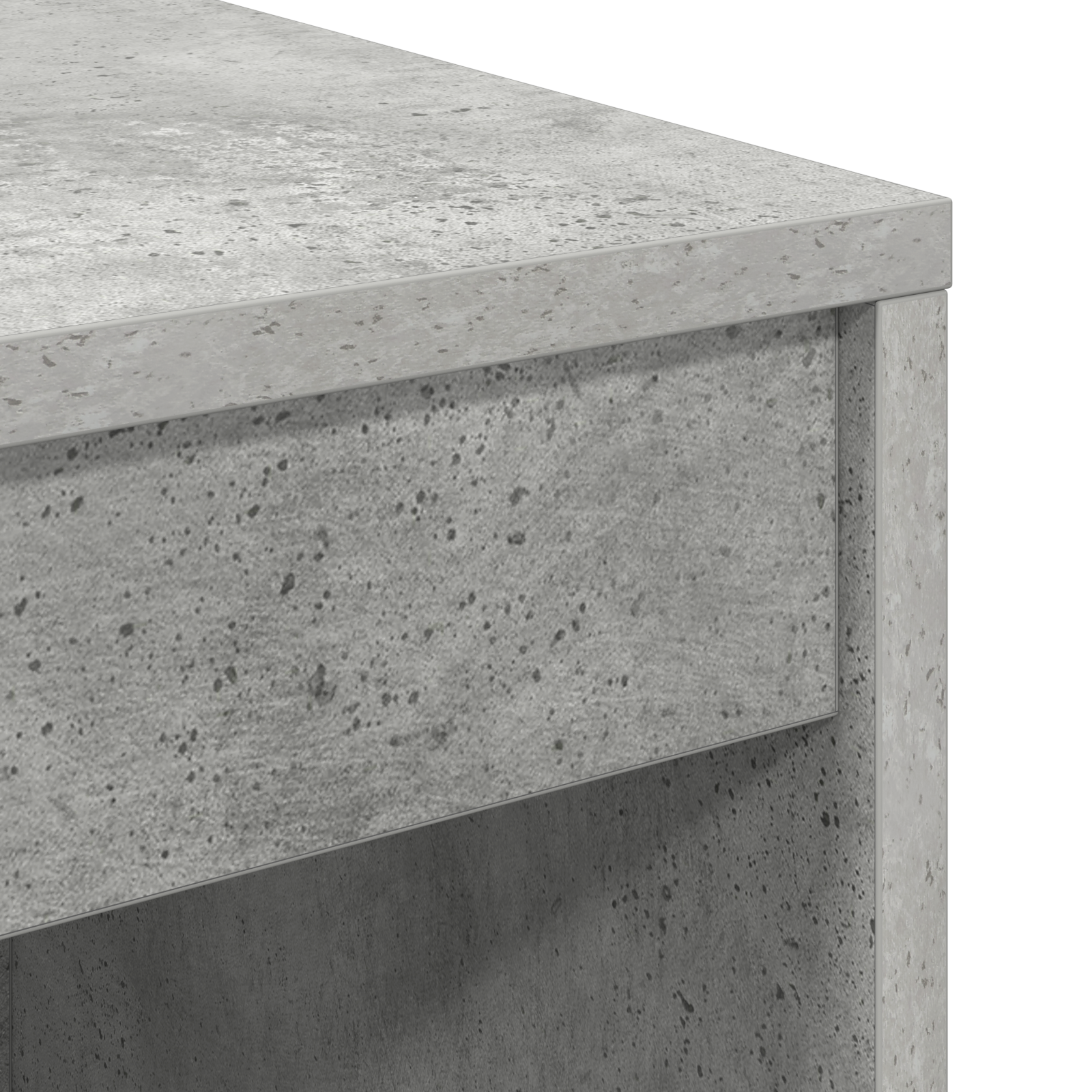 Bureau avec tiroir avec étagère avec stockage 2 pcs Gris béton - XIOS
