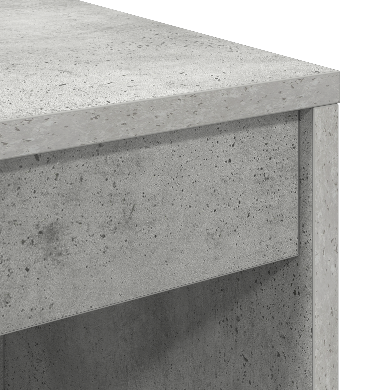 Bureau avec tiroir avec étagère avec stockage 2 pcs Gris béton - XIOS