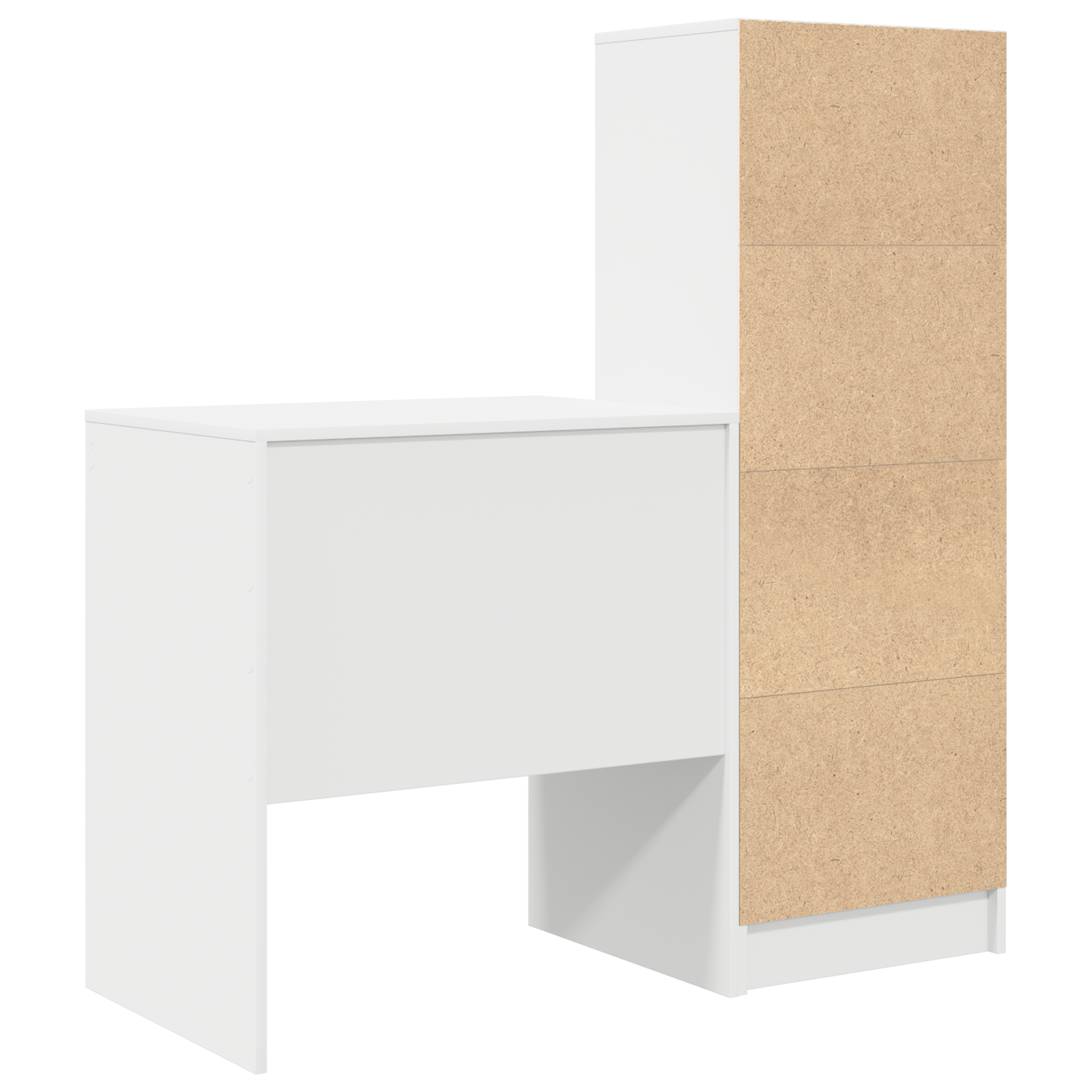 Bureau avec tiroir avec étagère avec stockage 2 pcs Blanc - XIOS