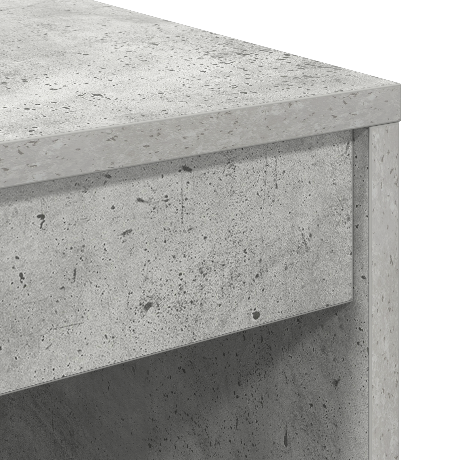 Bureau avec tiroir avec étagère avec stockage 2 pcs Gris béton - XIOS