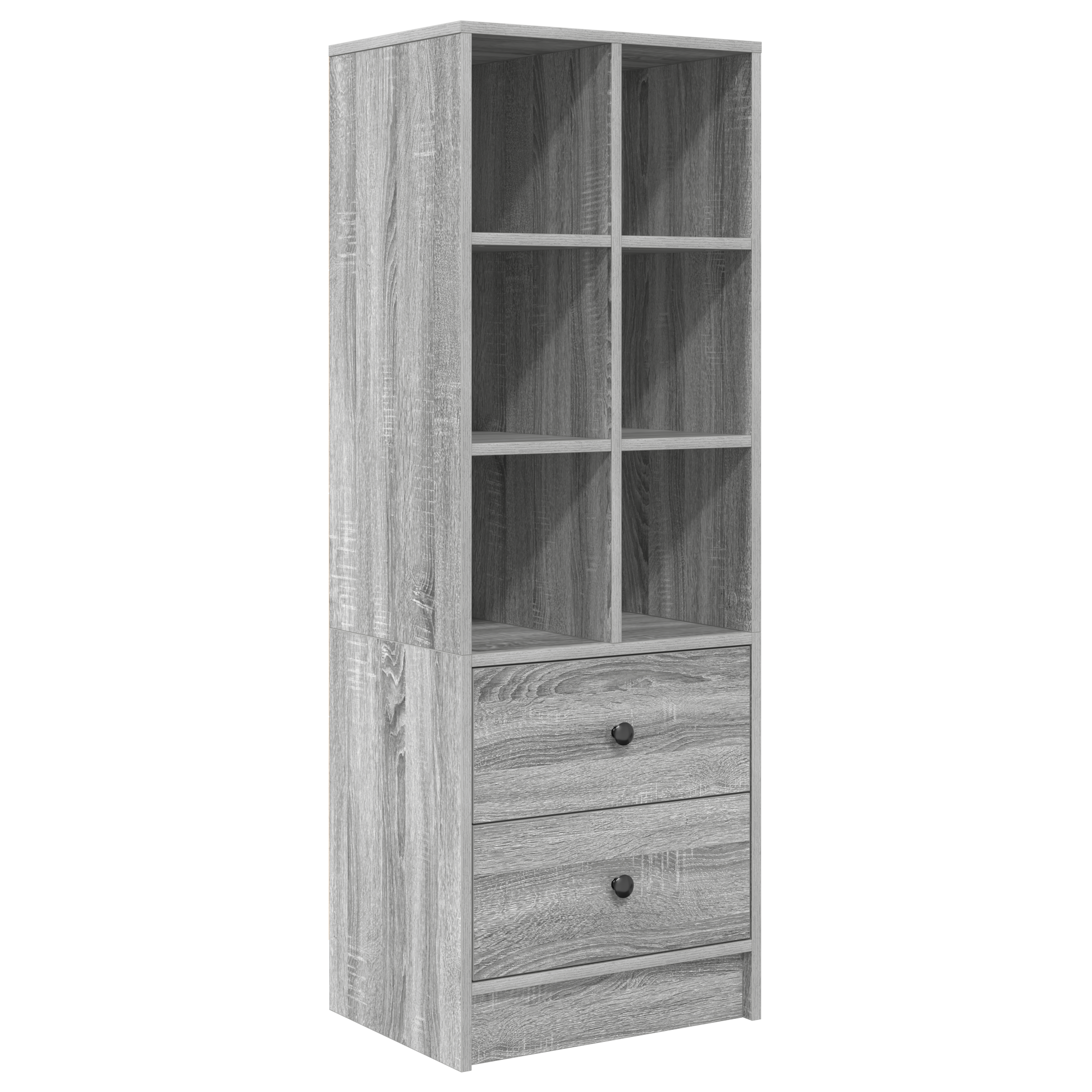 Bureau avec tiroir avec étagère avec stockage 2 pcs Gris Sonoma - XIOS