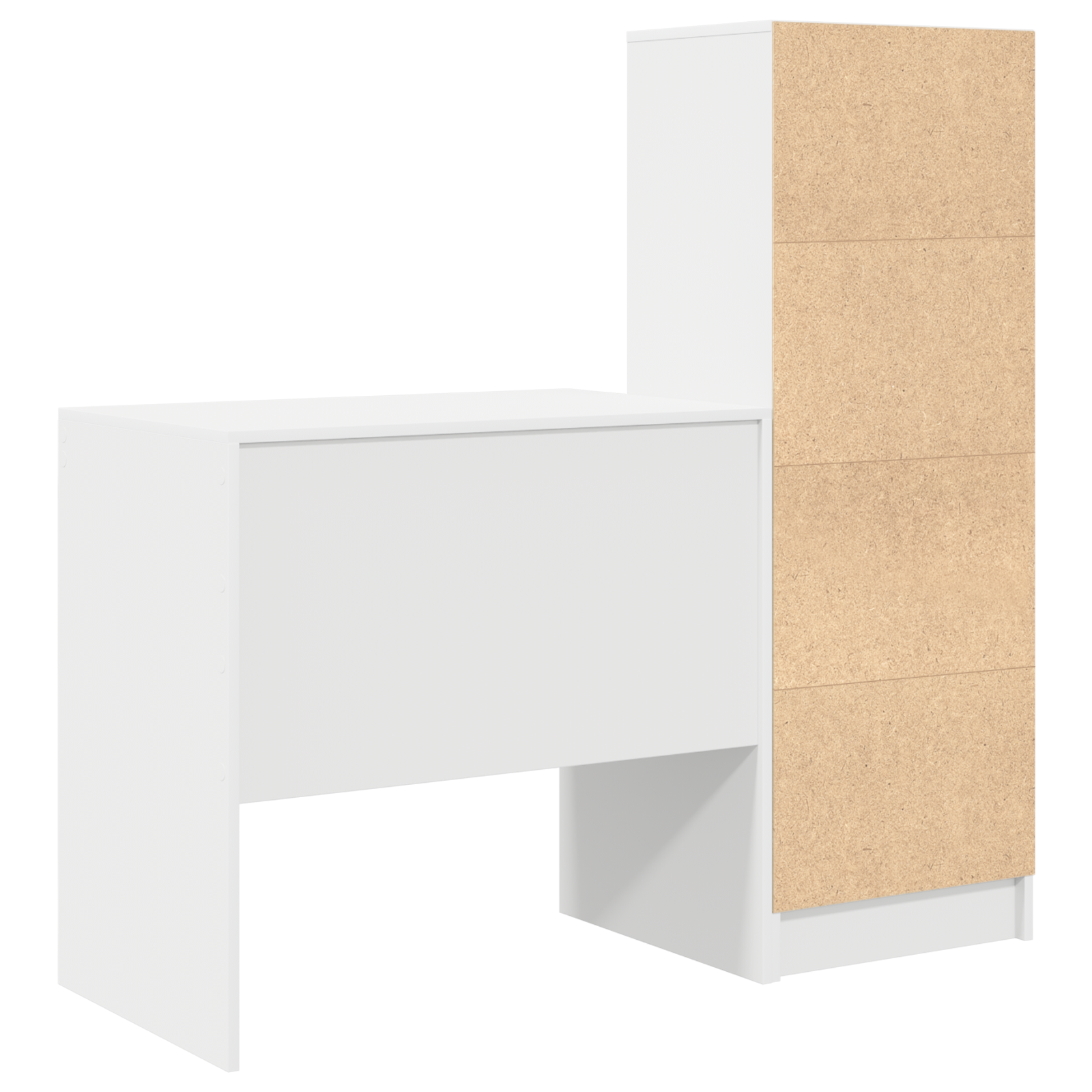 Bureau avec tiroir avec étagère avec stockage 2 pcs Blanc - XIOS