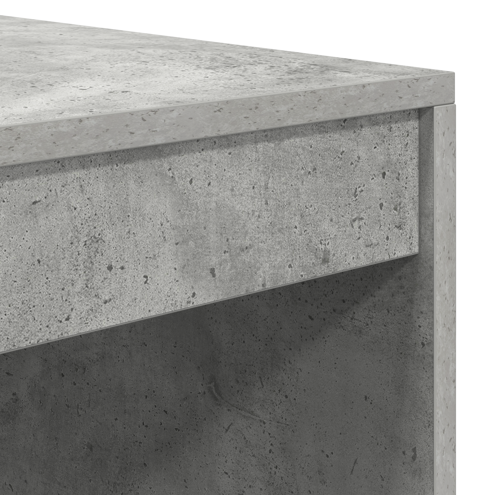 Bureau avec tiroir avec étagère avec stockage 2 pcs Gris béton - XIOS