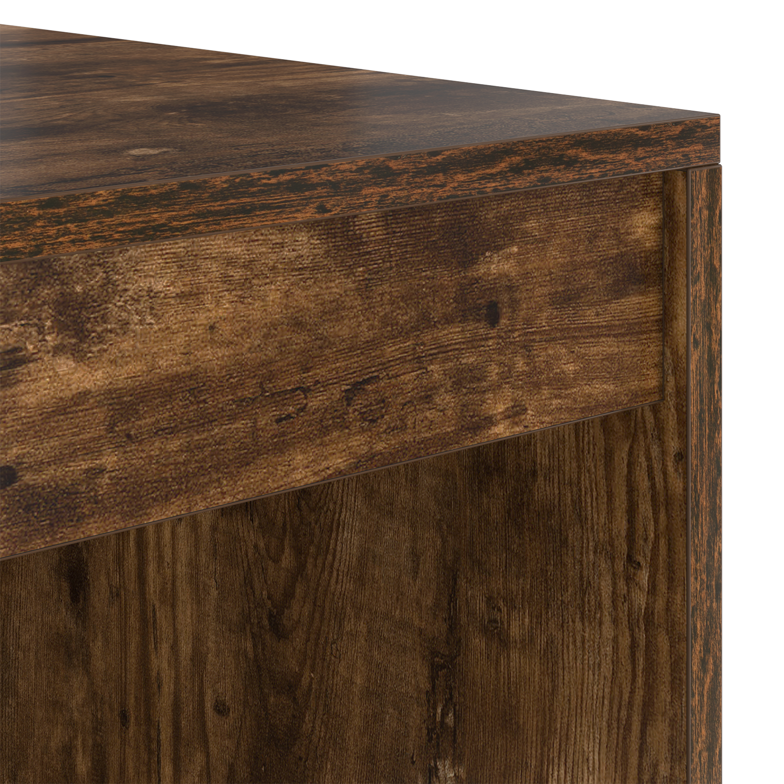 Bureau avec tiroir avec étagère avec stockage 2 pcs Chêne fumé - XIOS