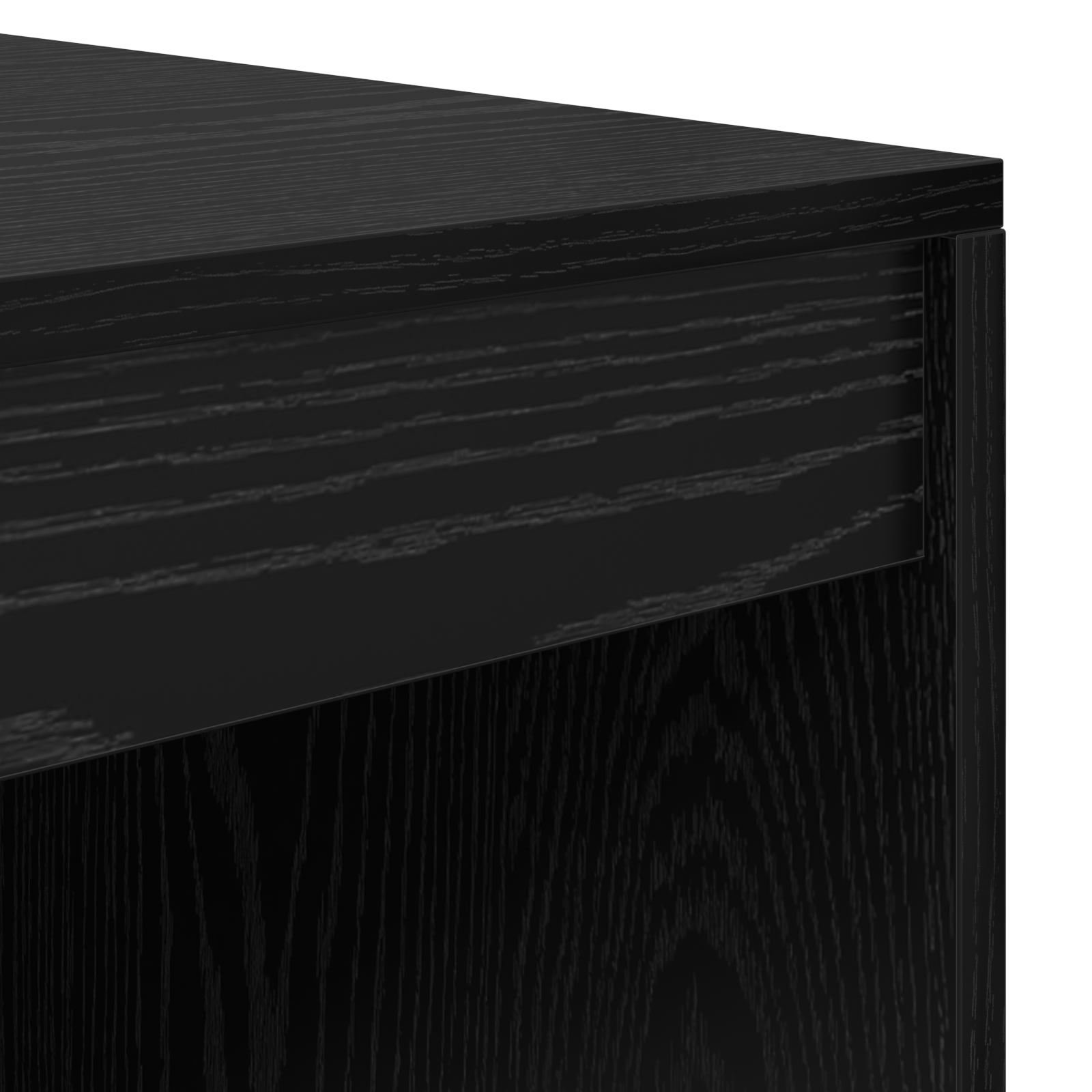 Bureau avec tiroir avec étagère avec stockage 2 pcs Chêne noir - XIOS