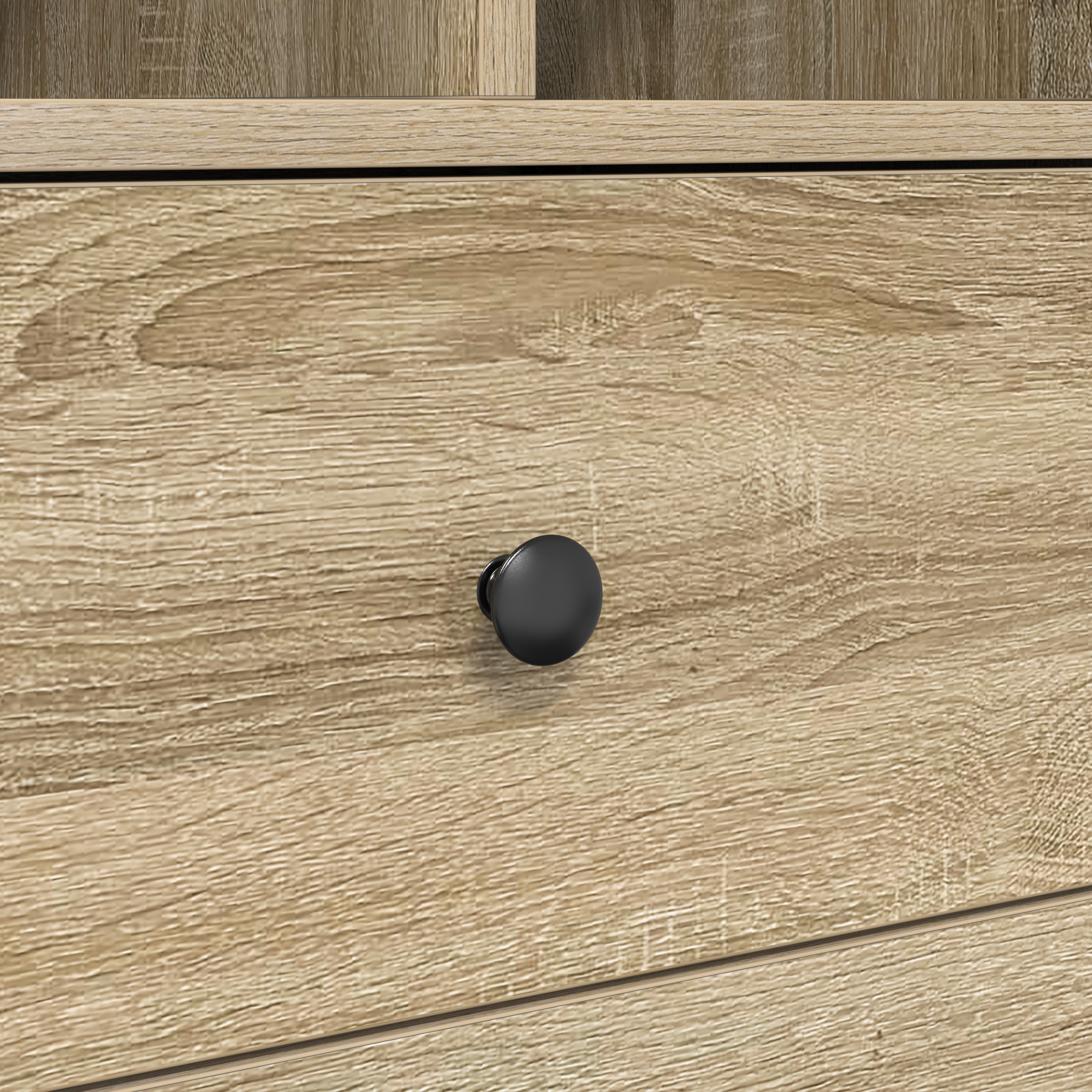 Bureau avec rangement en chêne de Sonoma en bois d'ingénierie