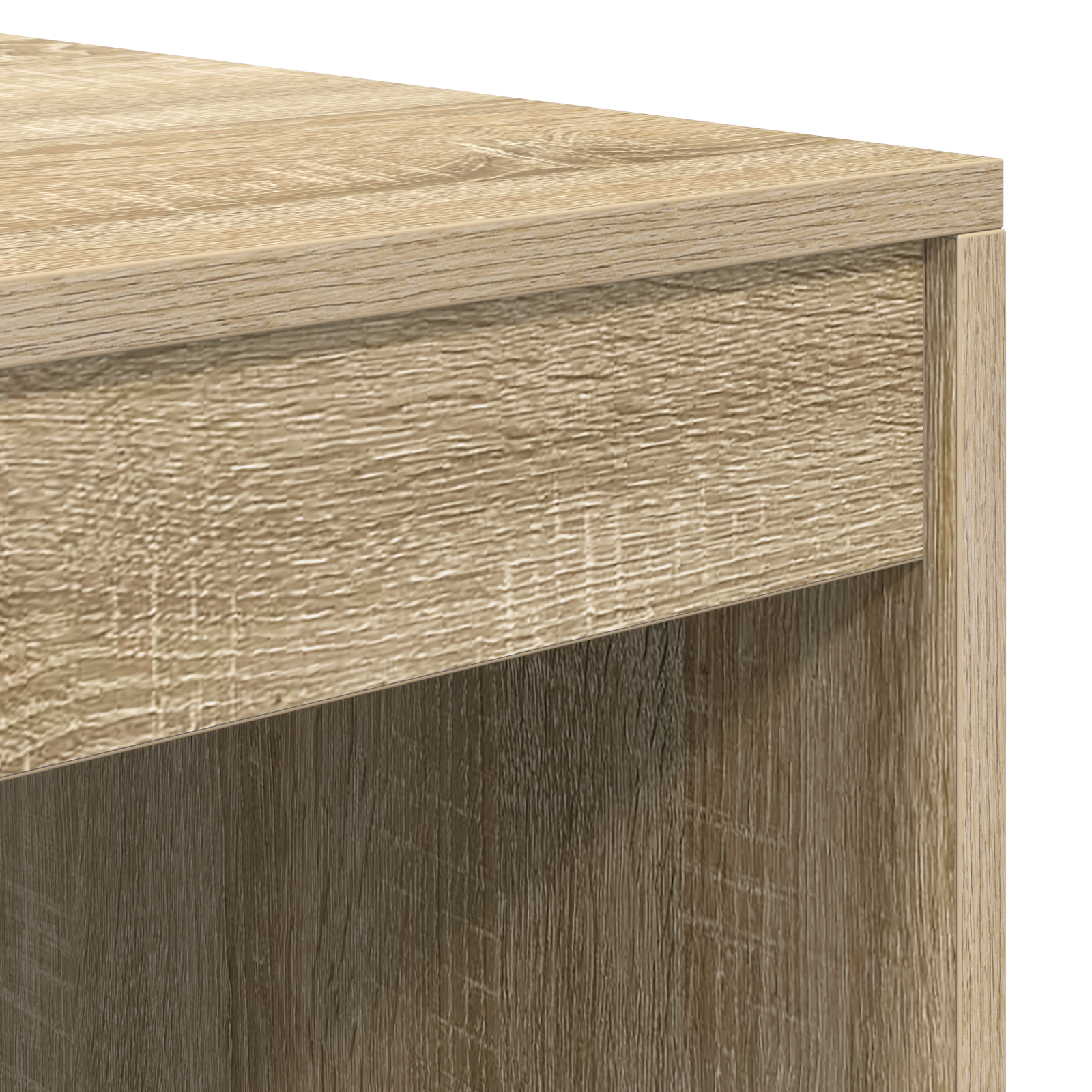 Bureau avec rangement en chêne de Sonoma en bois d'ingénierie