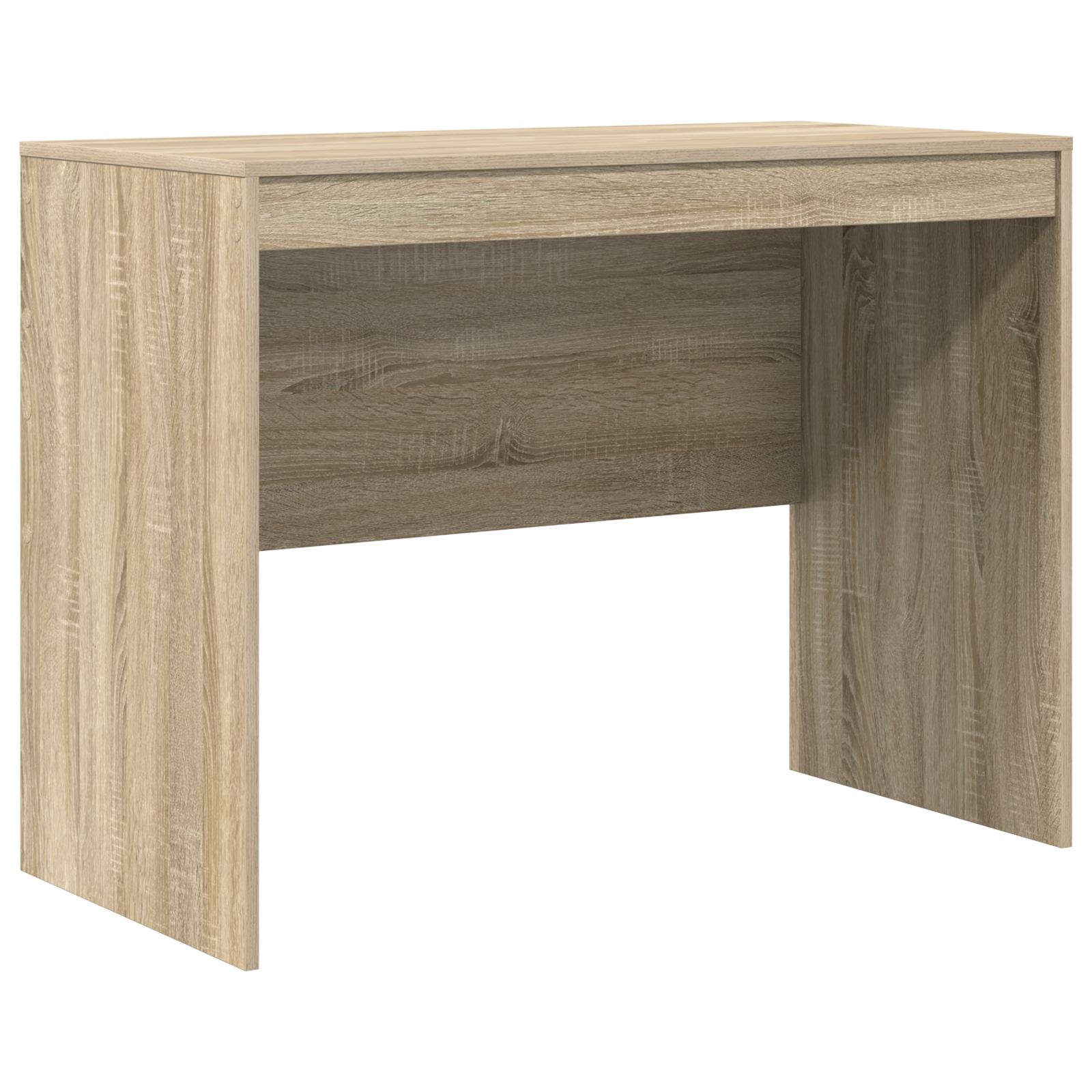 Bureau avec rangement en chêne de Sonoma en bois d'ingénierie