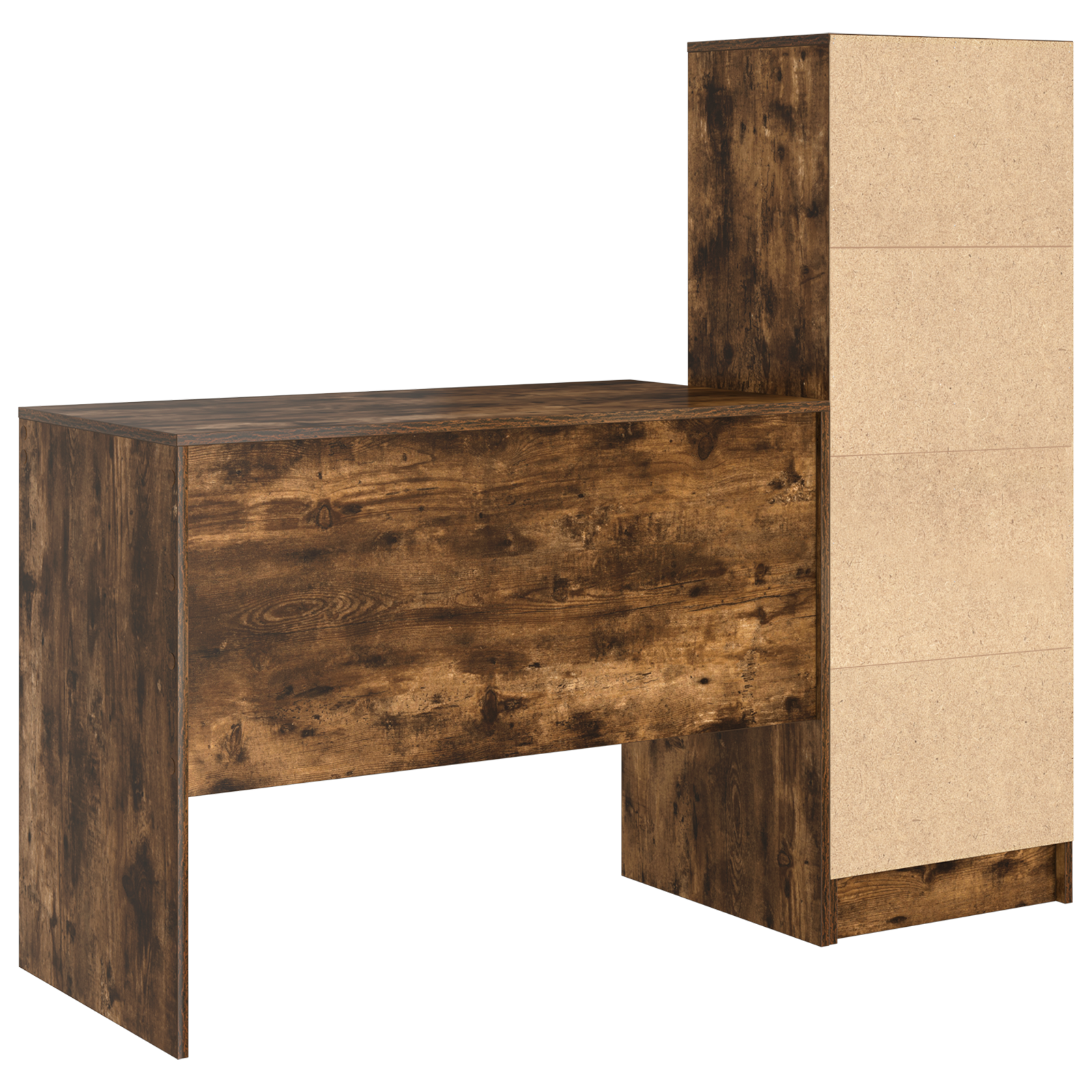 Bureau avec tiroir 2 pcs Chêne fumé - XIOS