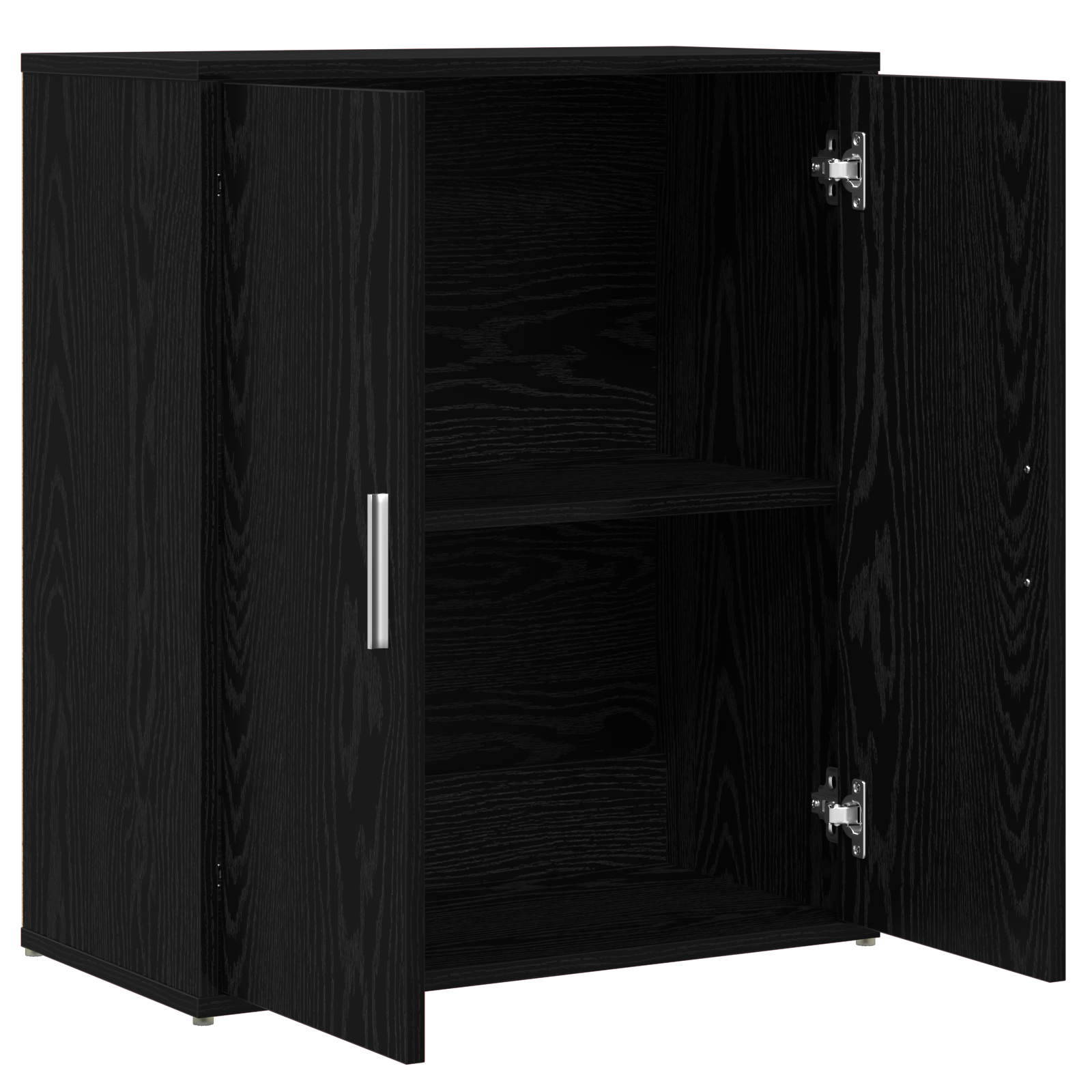 Haut Armoire 2 pcs Chêne noir 60 x 31 x 70 cm Bois d'ingénierie