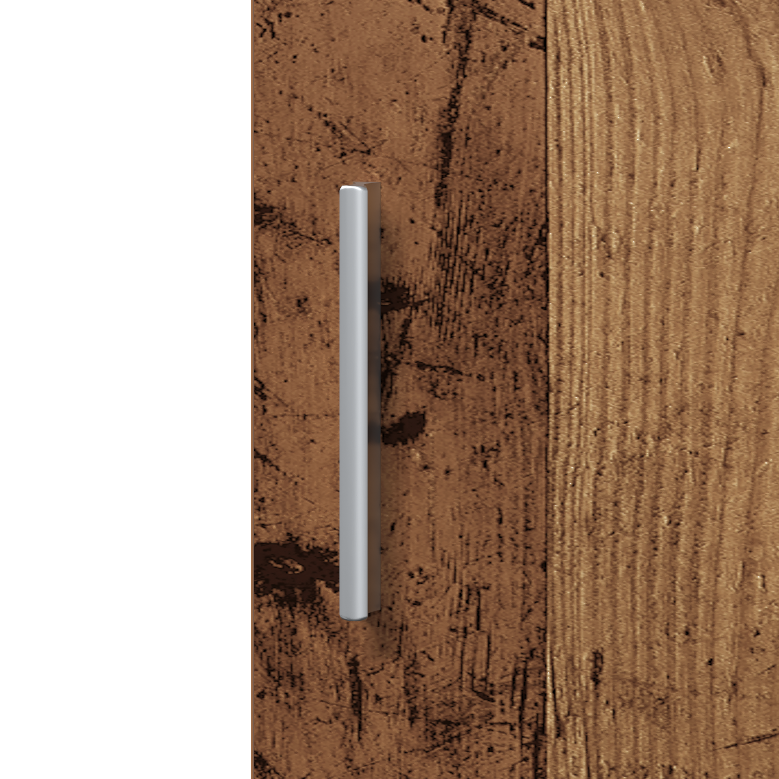 Highboard en vieux bois 40x42.5x185 cm en bois reconstitué