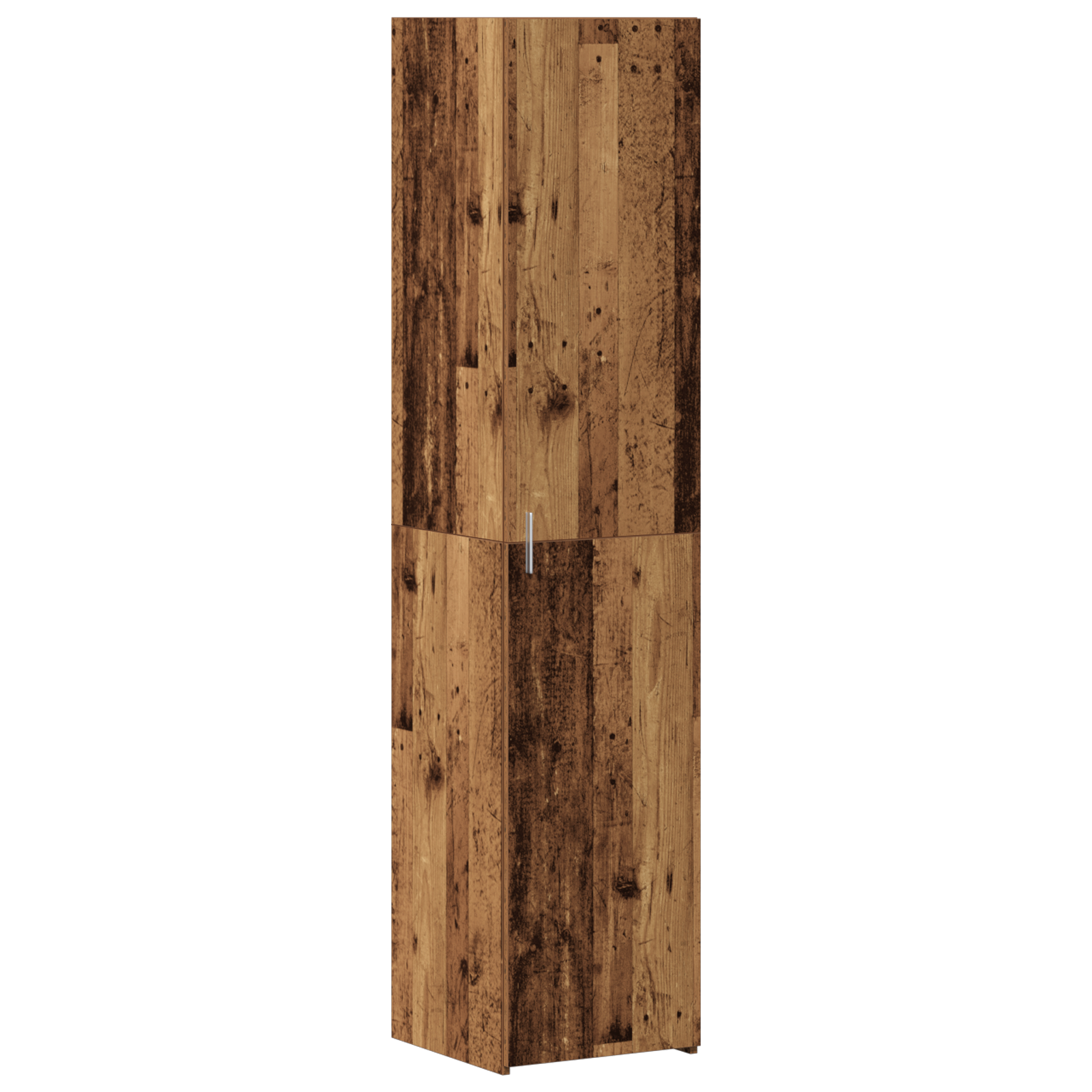 Highboard en vieux bois 40x42.5x185 cm en bois reconstitué