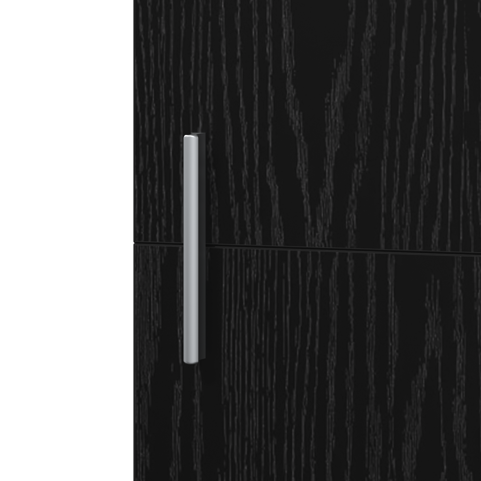 Buffet en chêne noir 50x42.5x185 cm en bois reconstitué