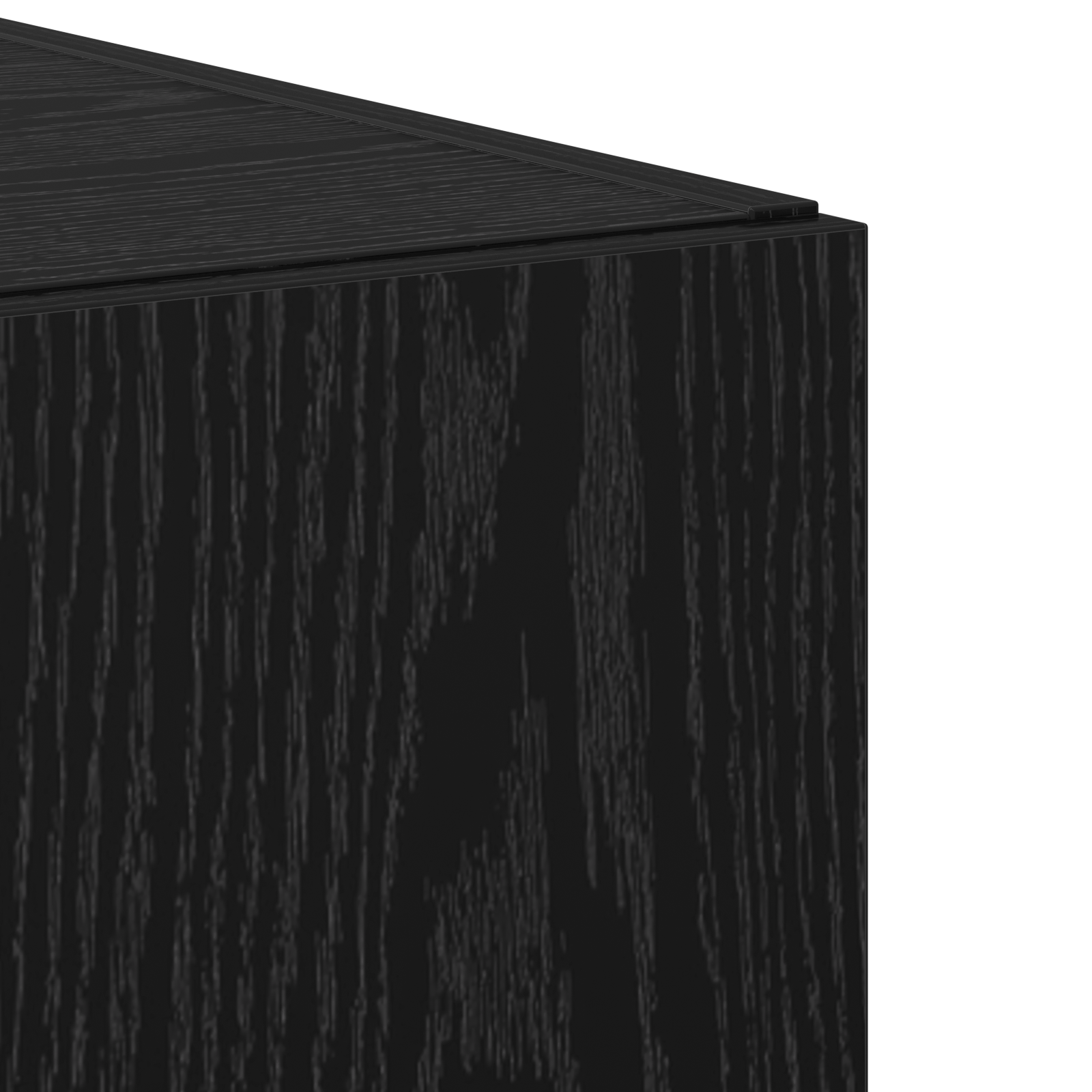Buffet en chêne noir 50x42.5x185 cm en bois reconstitué