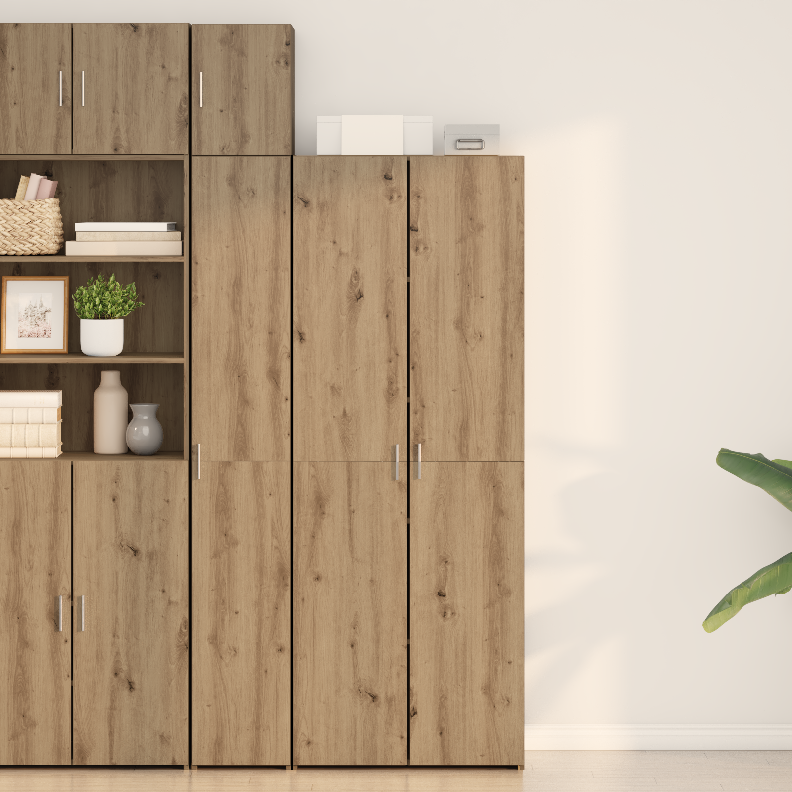 Haut Meuble Chêne Artisan 70x42.5x185 cm Bois d'ingénierie