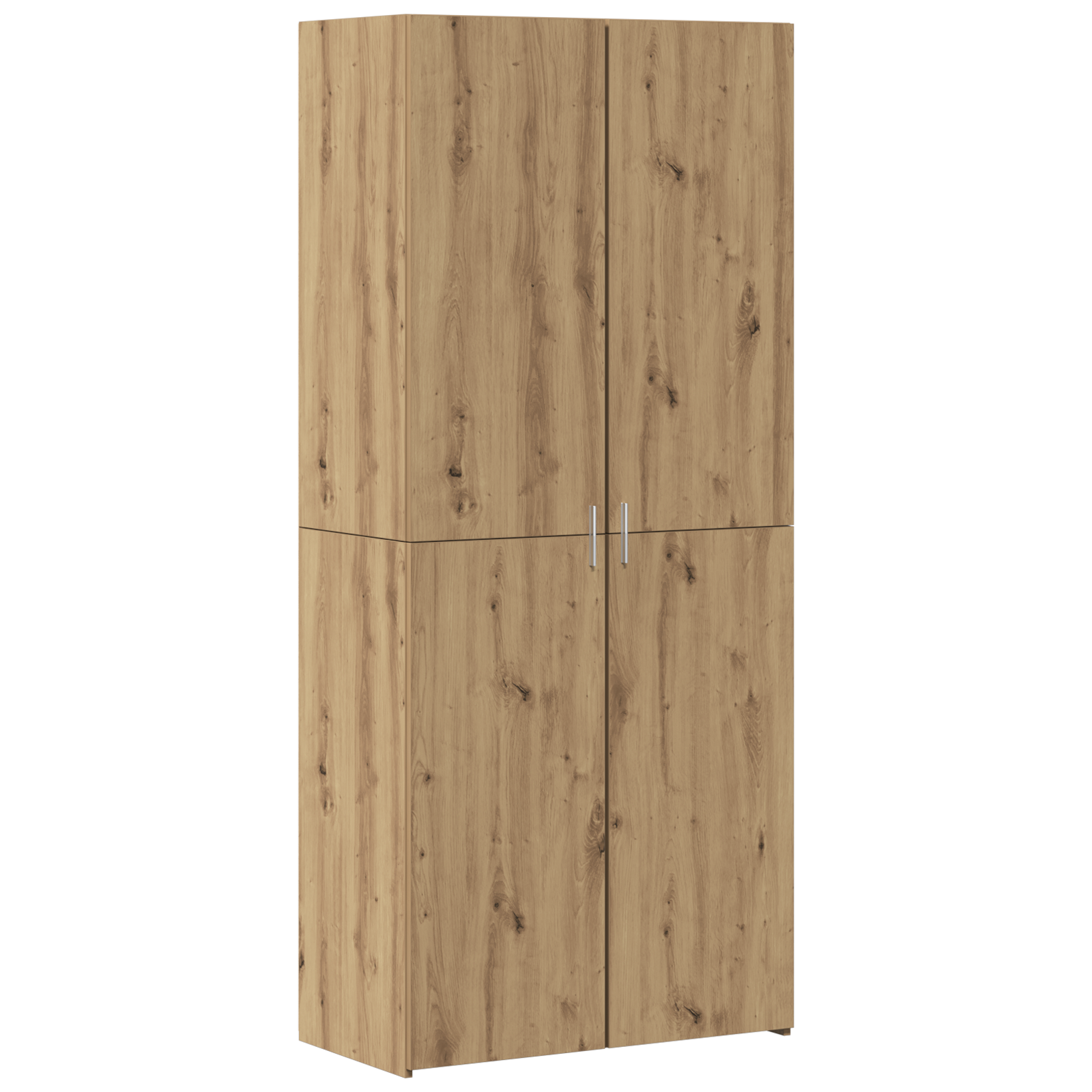 Buffet haut en chêne artisanal 40x42,5x185 cm en bois d'ingénierie