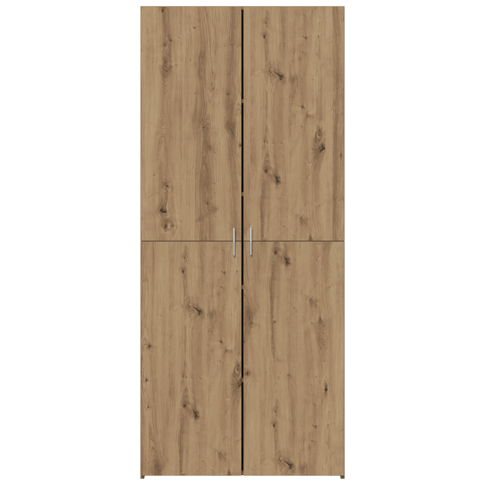 Buffet haut en chêne artisanal 40x42,5x185 cm en bois d'ingénierie
