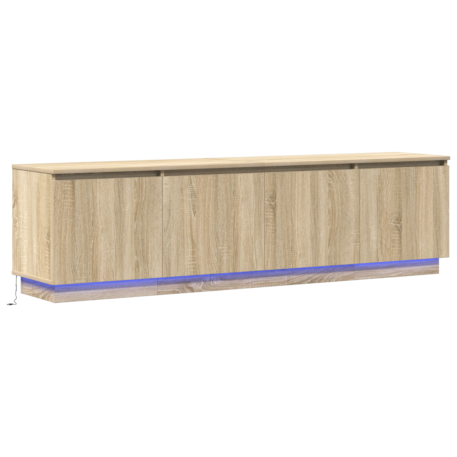 Meuble TV Chêne Sonoma 180 x 38 x 49 cm Bois d'ingénierie - XIOS