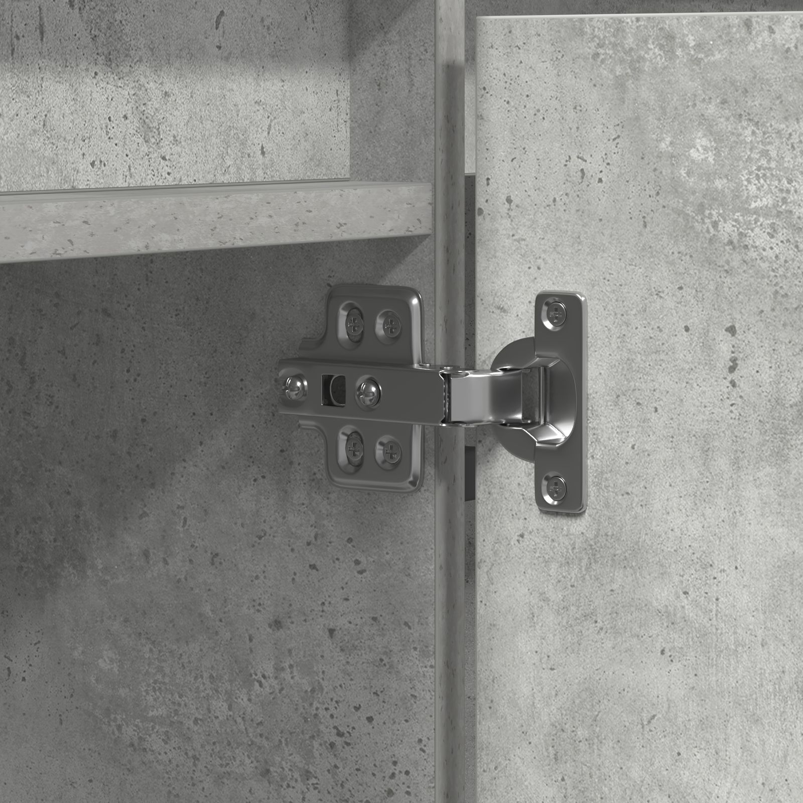 Meuble TV Gris béton 180 x 38 x 49 cm Bois d'ingénierie - XIOS