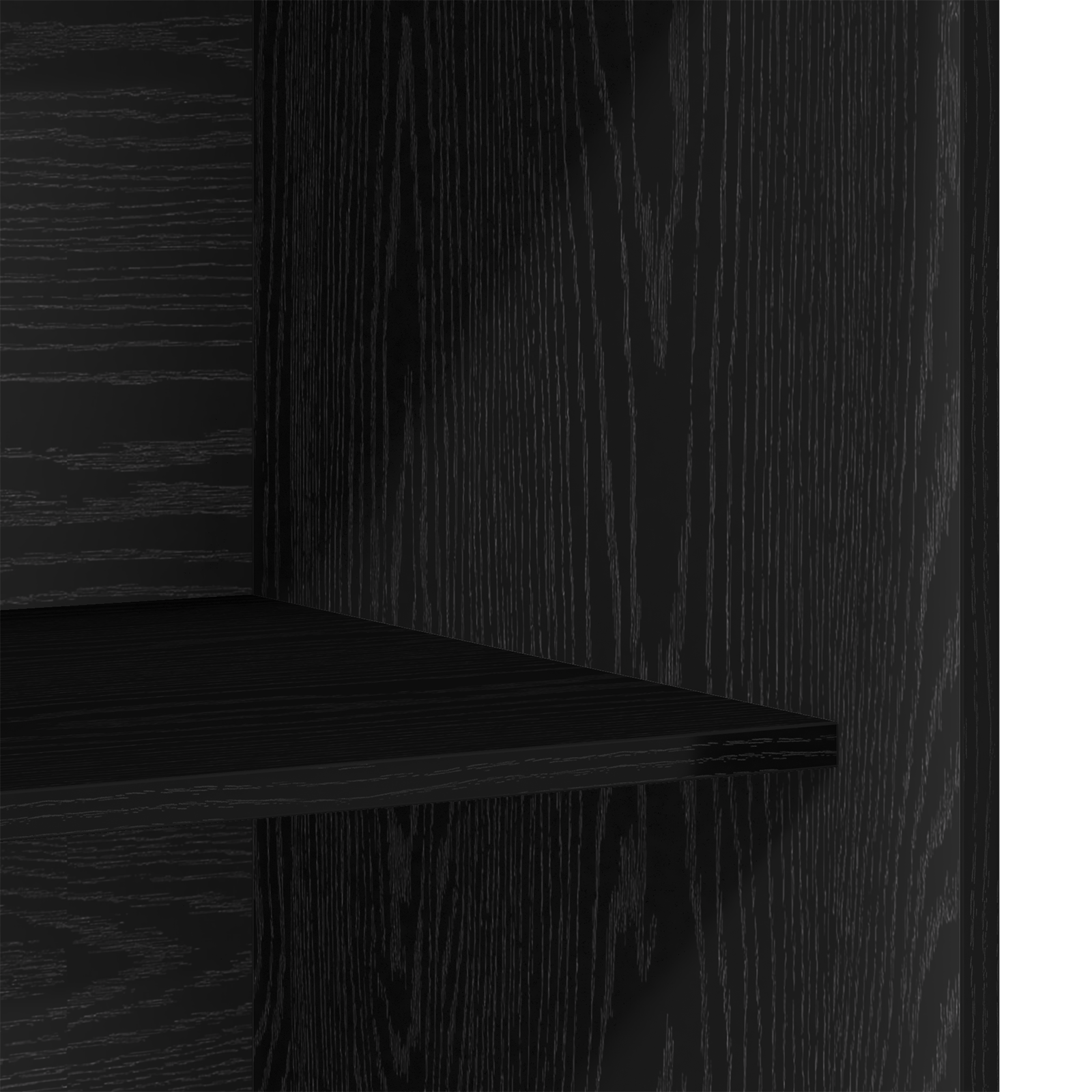 Armoire Chêne Noir 80 x 50 x 200 cm - Bois Solide