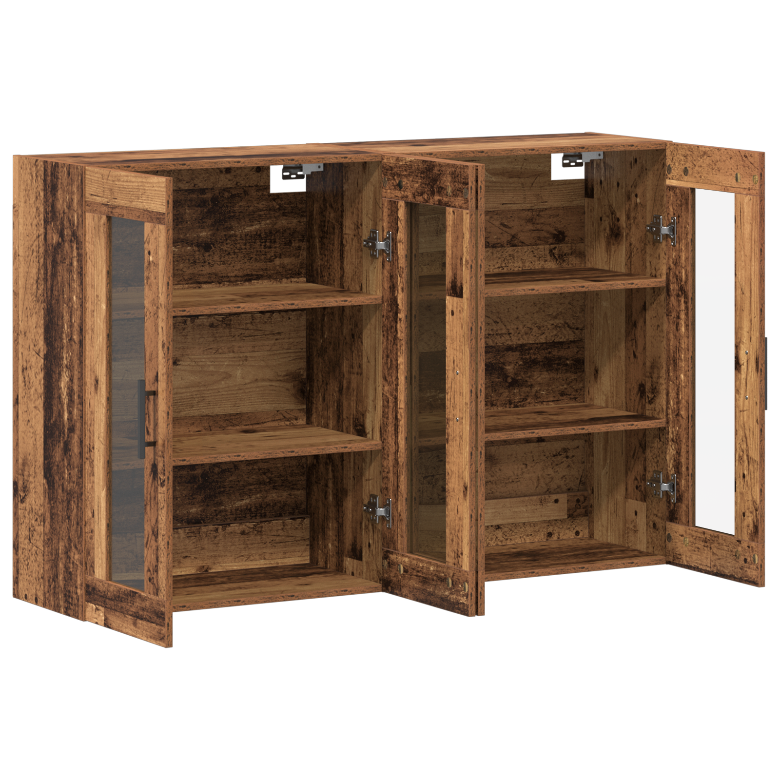 Set de meubles muraux 2 pcs Bois Ancien 69,5x34x90 cm