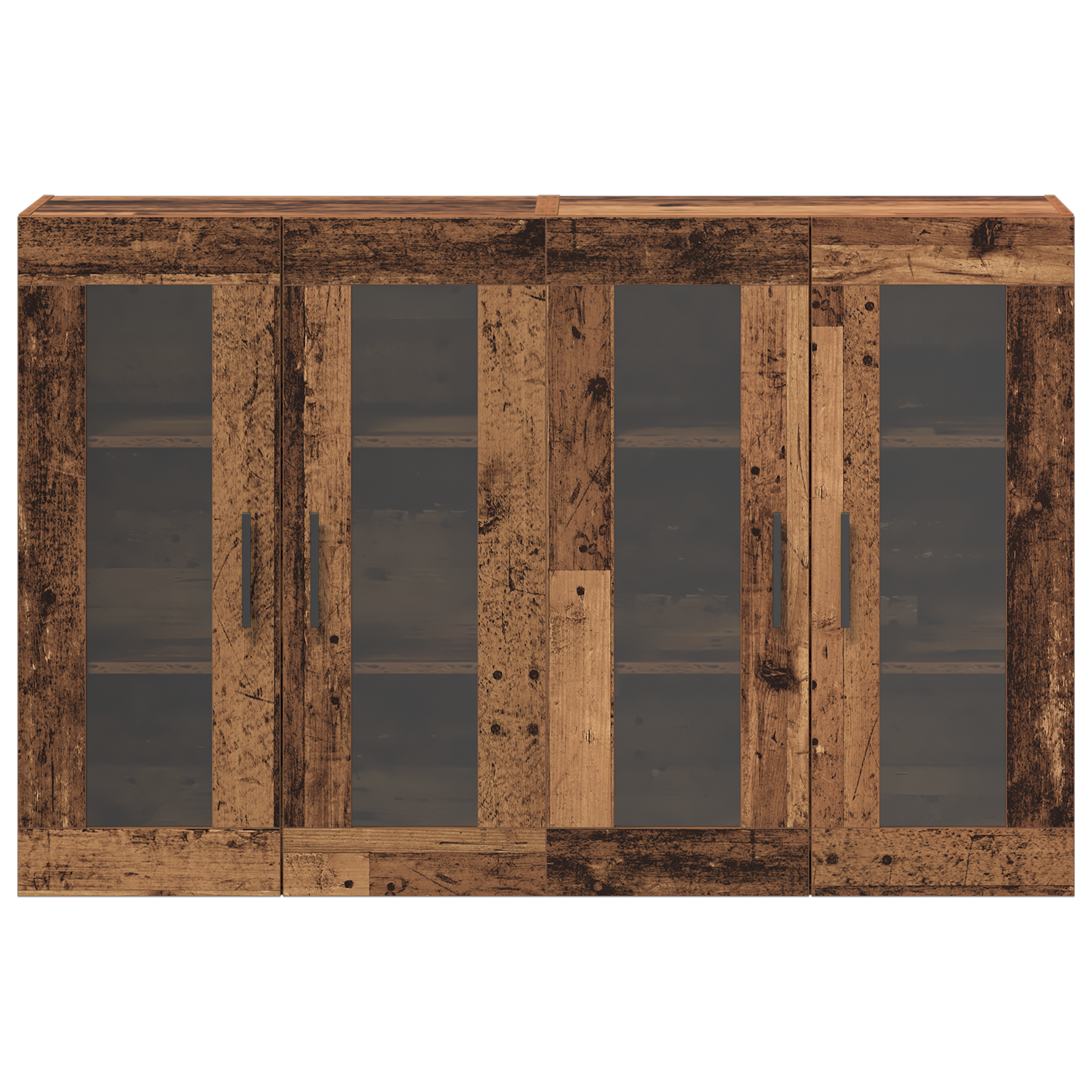 Set de meubles muraux 2 pcs Bois Ancien 69,5x34x90 cm