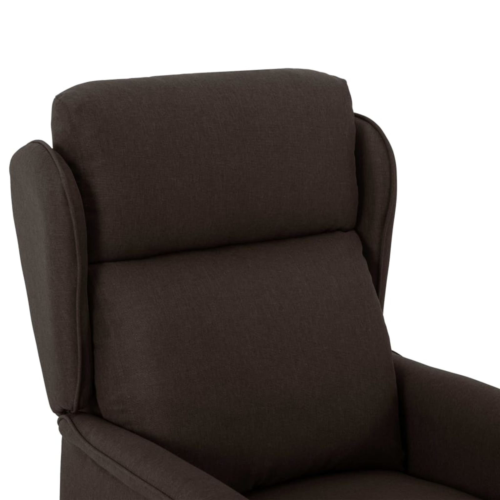 fauteuil de massage en tissu marron foncé