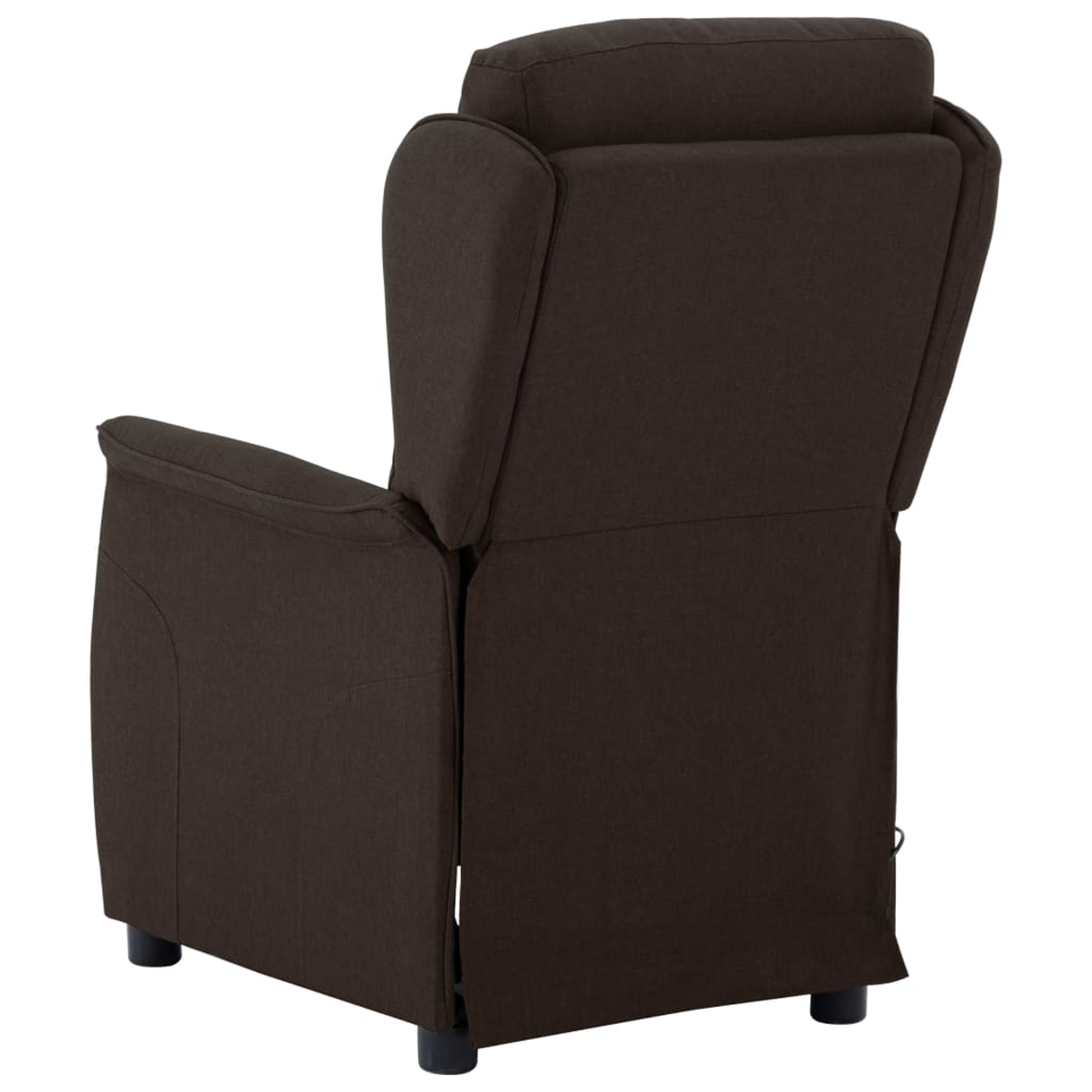 fauteuil de massage en tissu marron foncé
