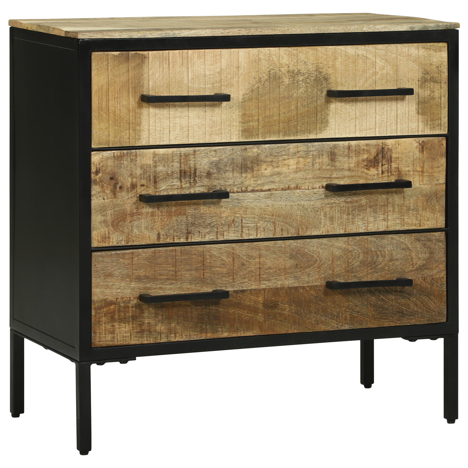 buffet 70x35x70 cm en bois massif de mangue