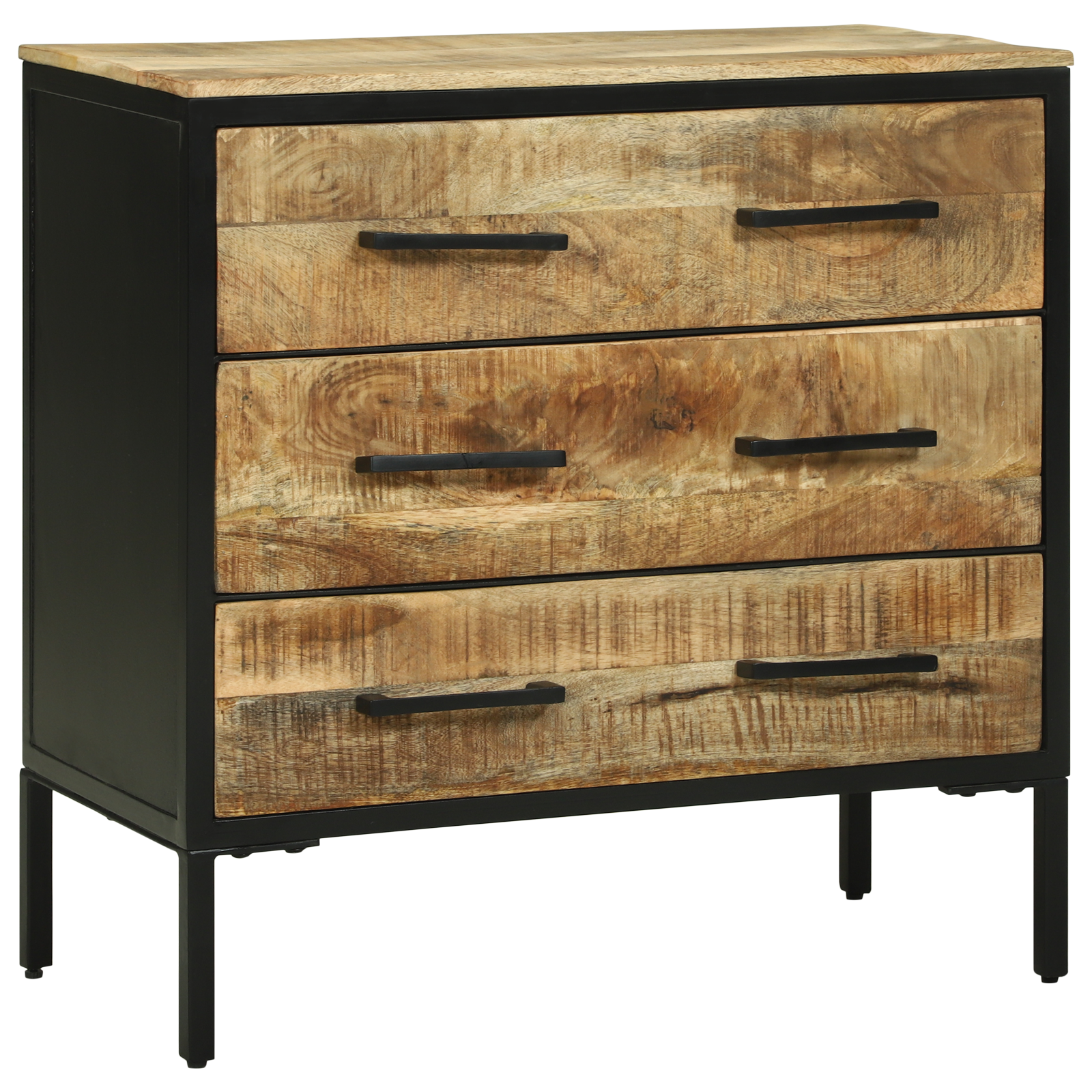 buffet 70x35x70 cm en bois massif de mangue