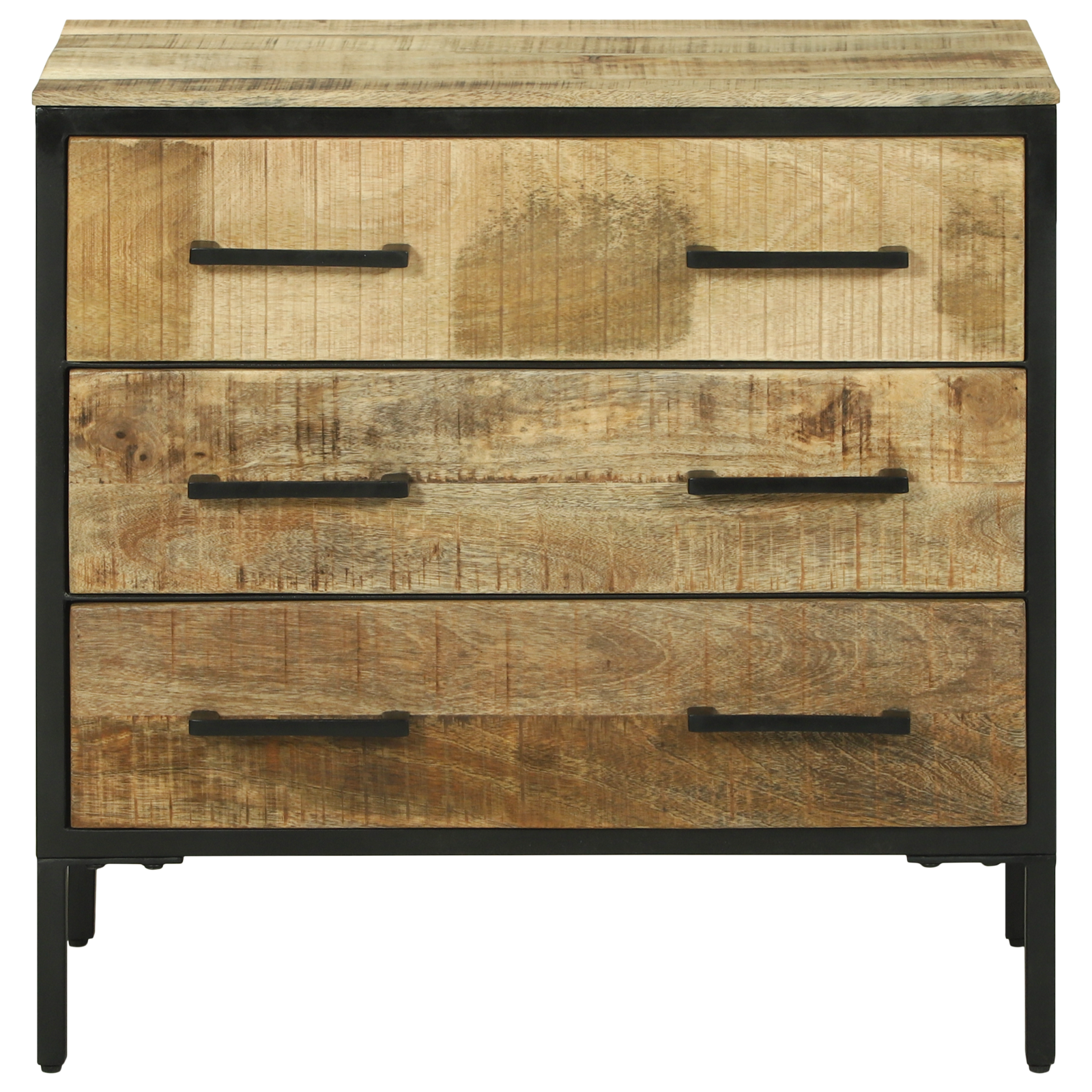 buffet 70x35x70 cm en bois massif de mangue