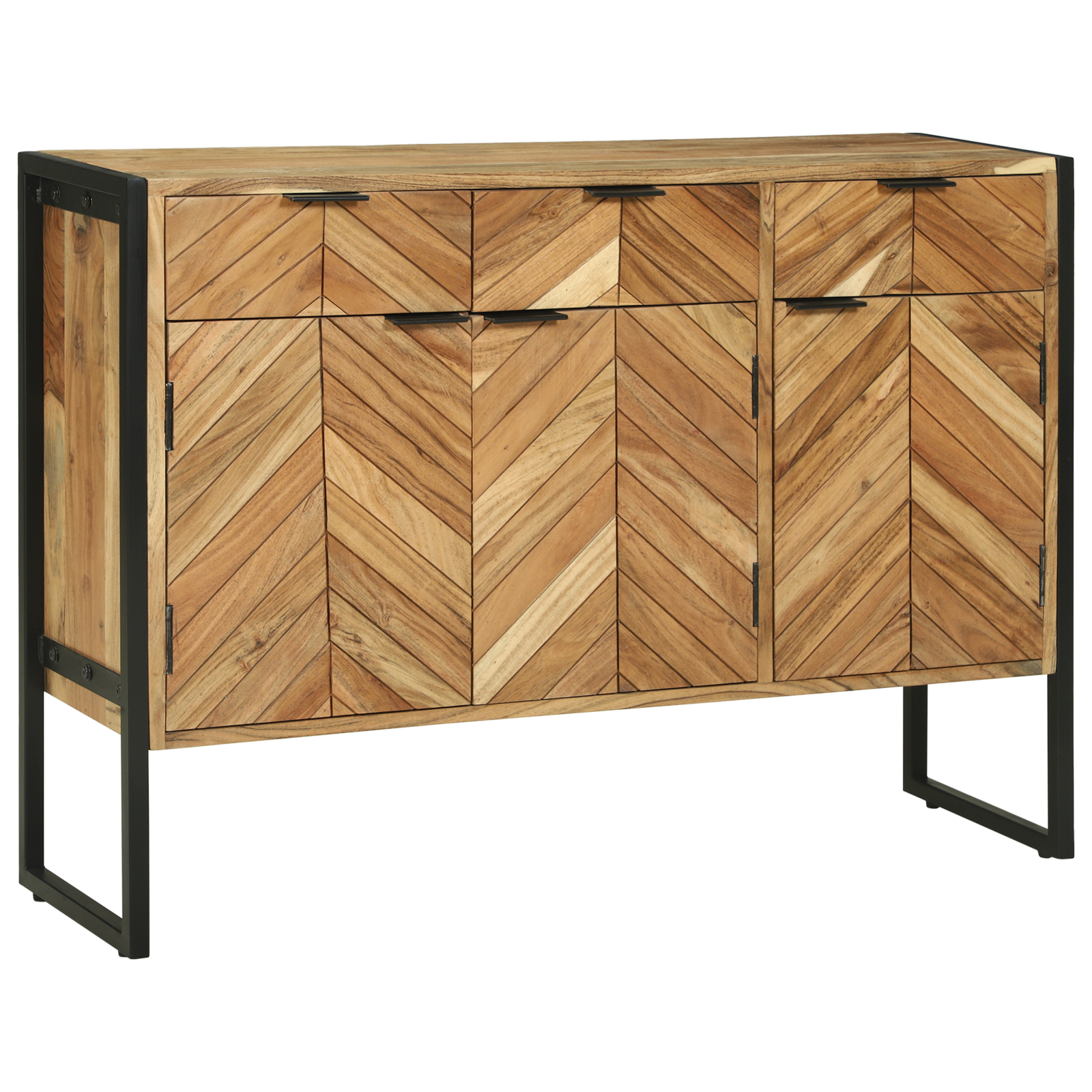 Buffet 100x30x75 cm Bois Massif d'Acacia