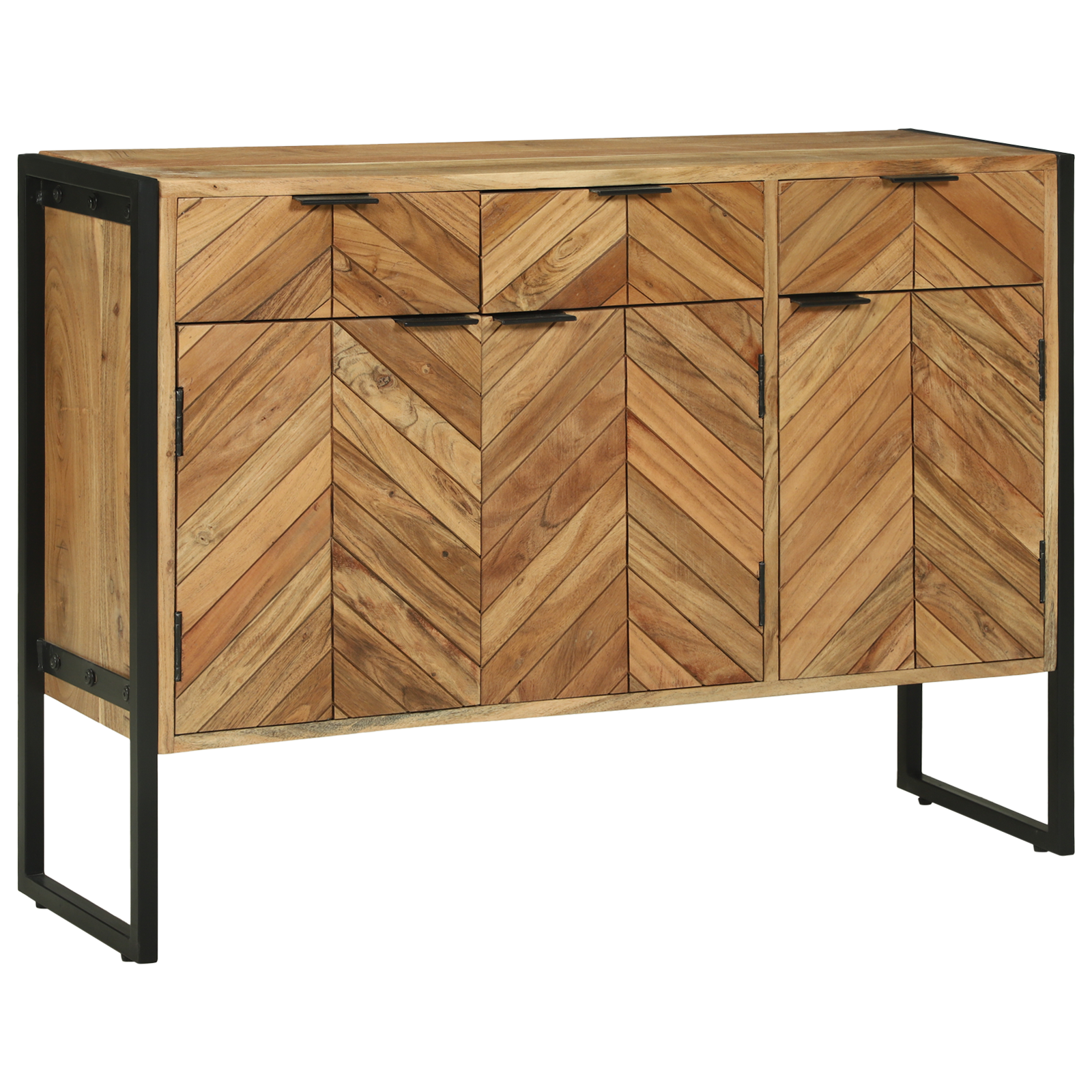 Buffet 100x30x75 cm Bois Massif d'Acacia