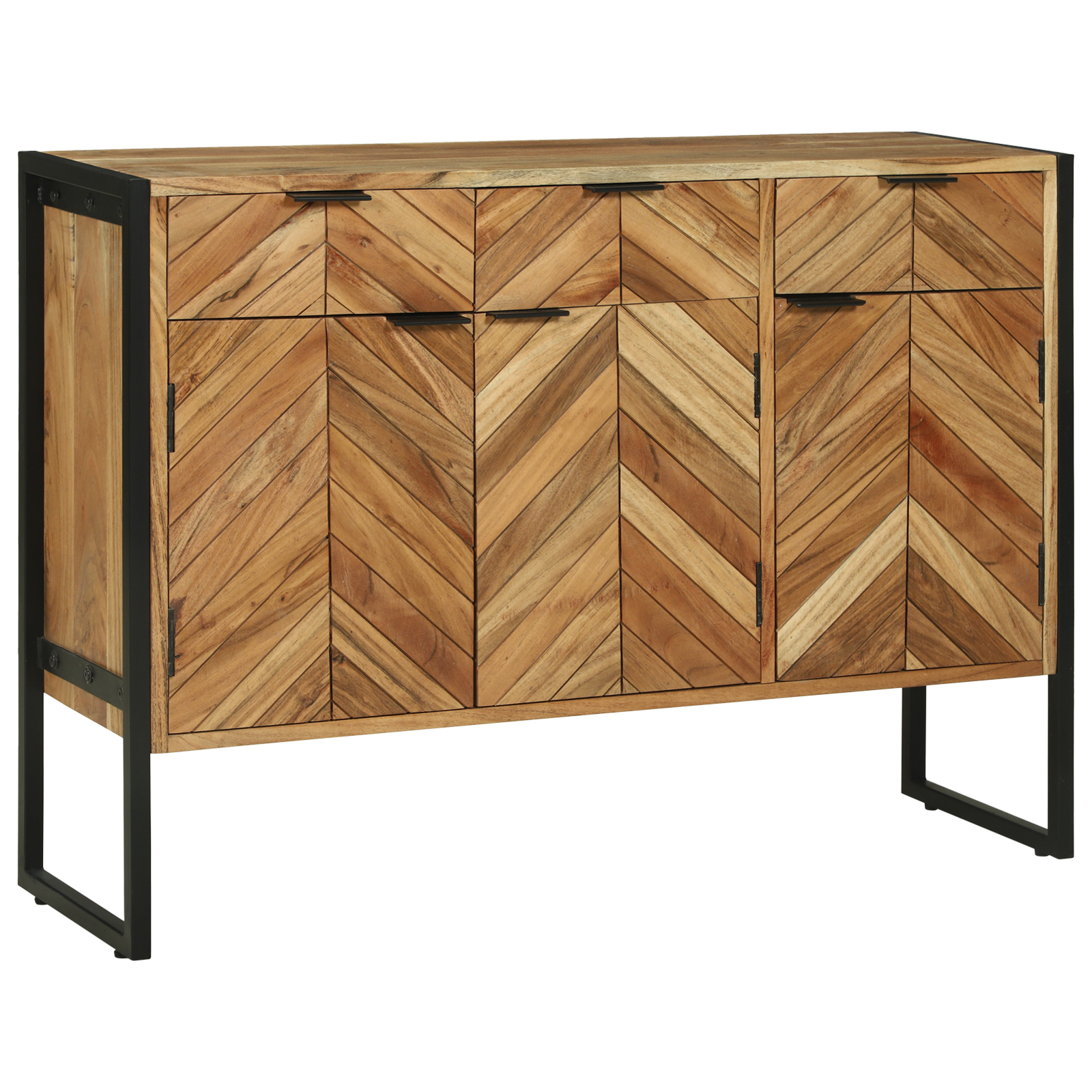 Buffet 100x30x75 cm Bois Massif d'Acacia