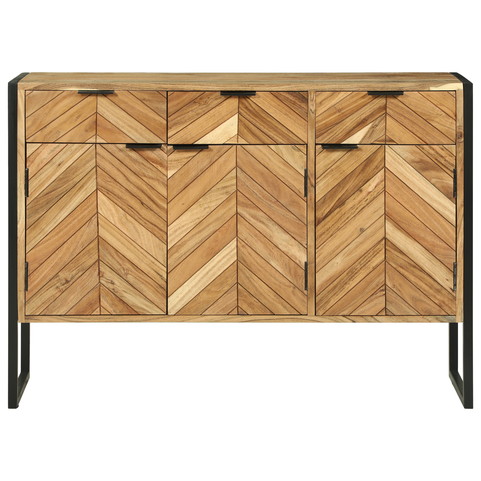 Buffet 100x30x75 cm Bois Massif d'Acacia